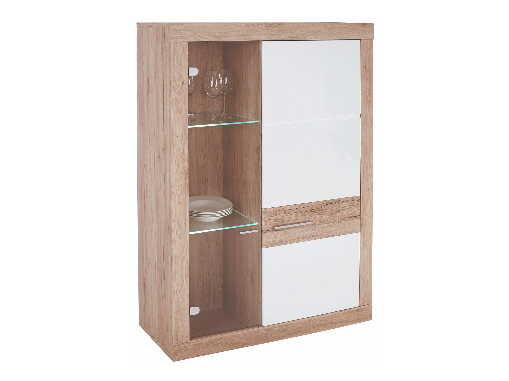 Sideboard Romfera 108 (White + San Remo oak)