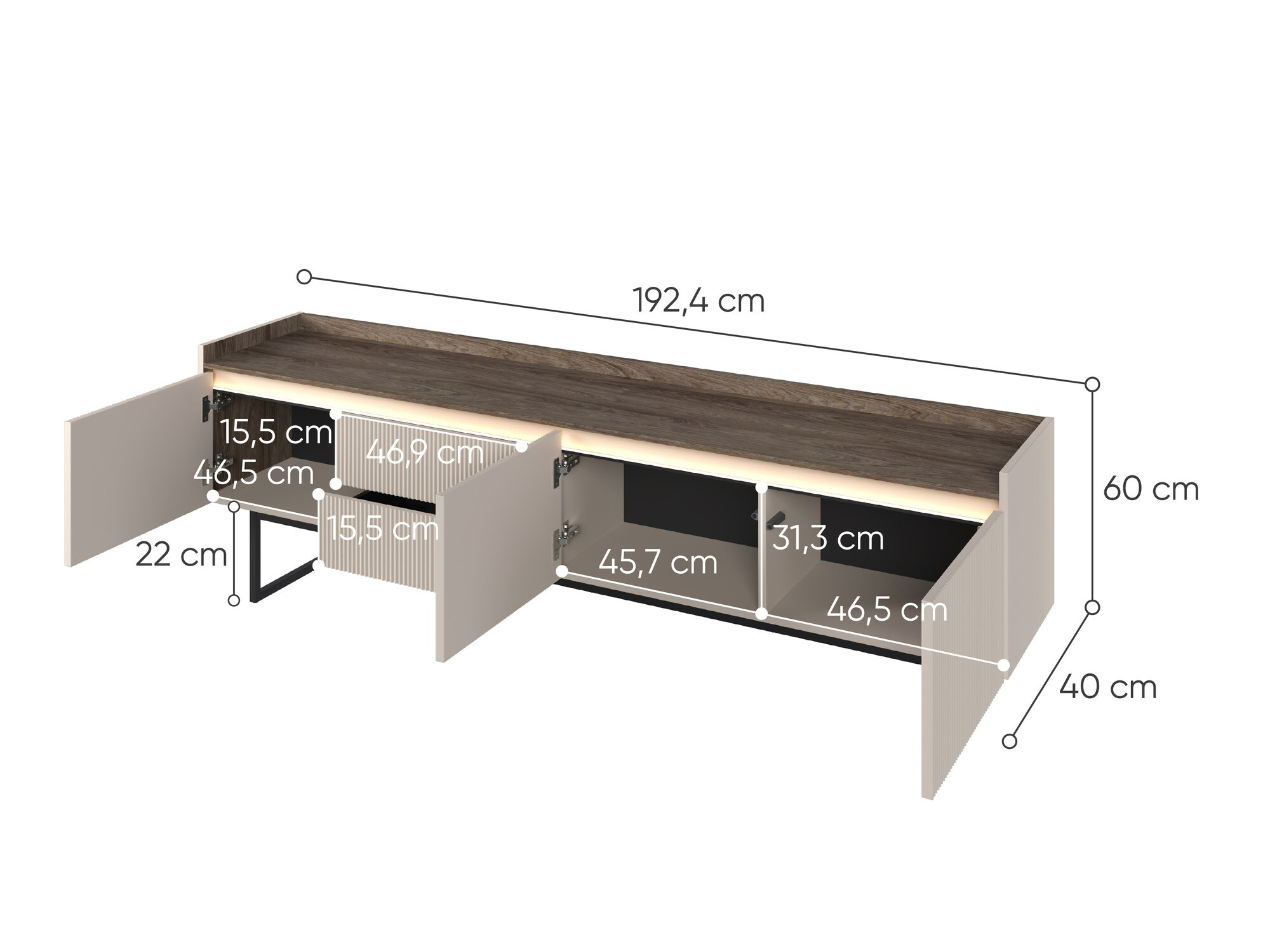 TV stand Elbtei 105