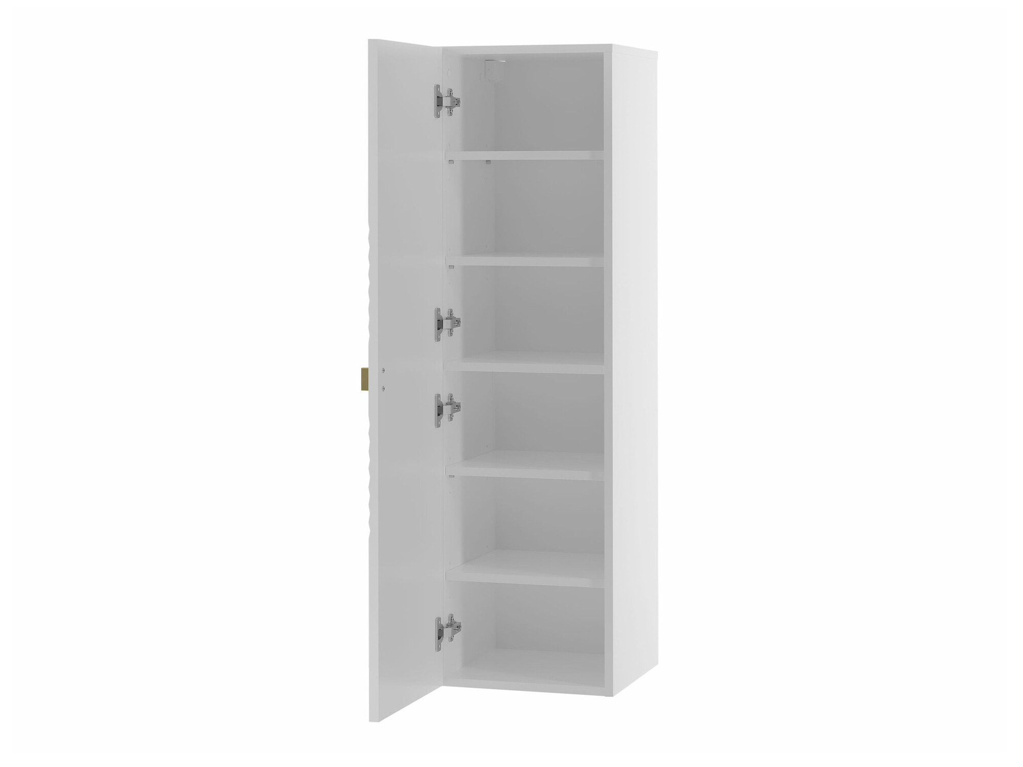 Wall-mounted bathroom cabinet Natar (Black + Glossy black)