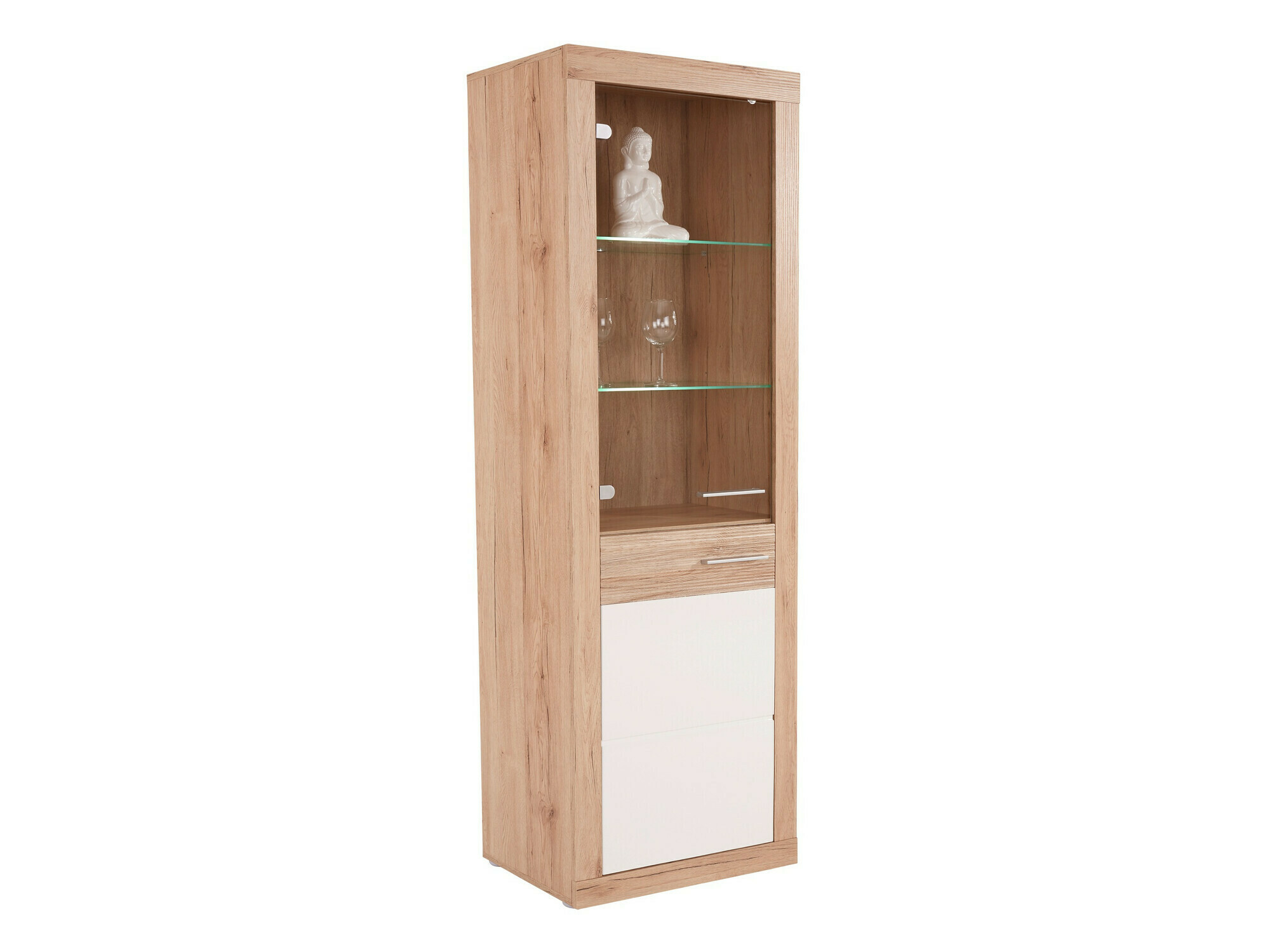 Bookcase Romfera 111 (White + San Remo oak)