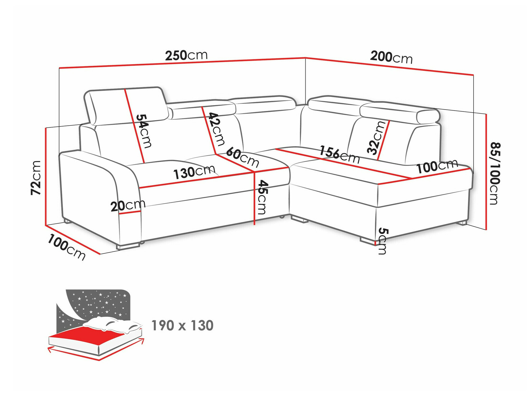 Corner sofa Ovos II (Crown 10)