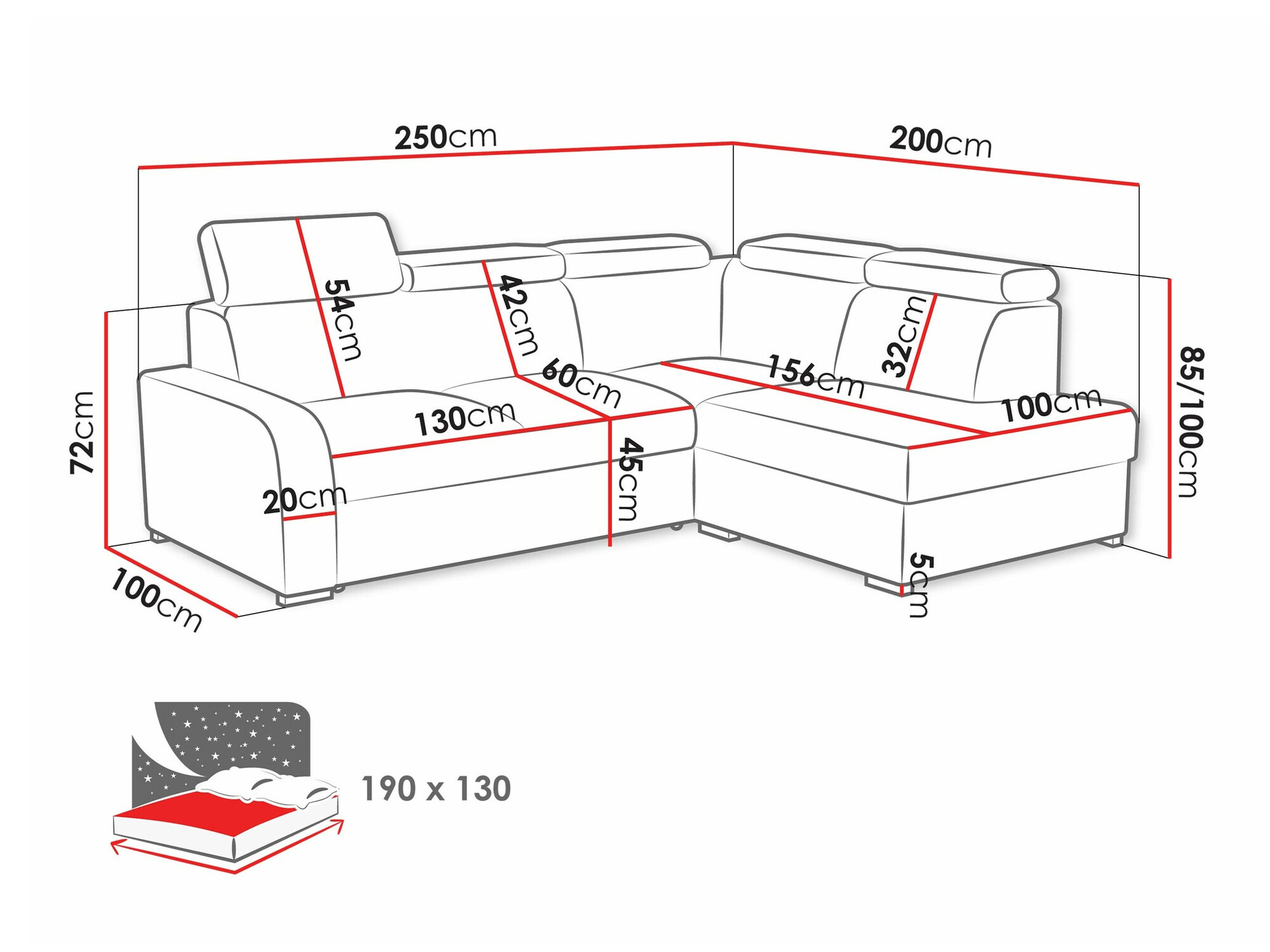 Corner sofa Ovos II (Crown 11)