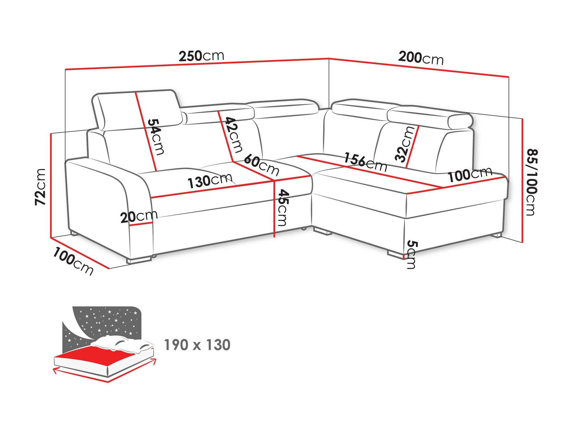 Corner sofa Ovos II (Crown 11)