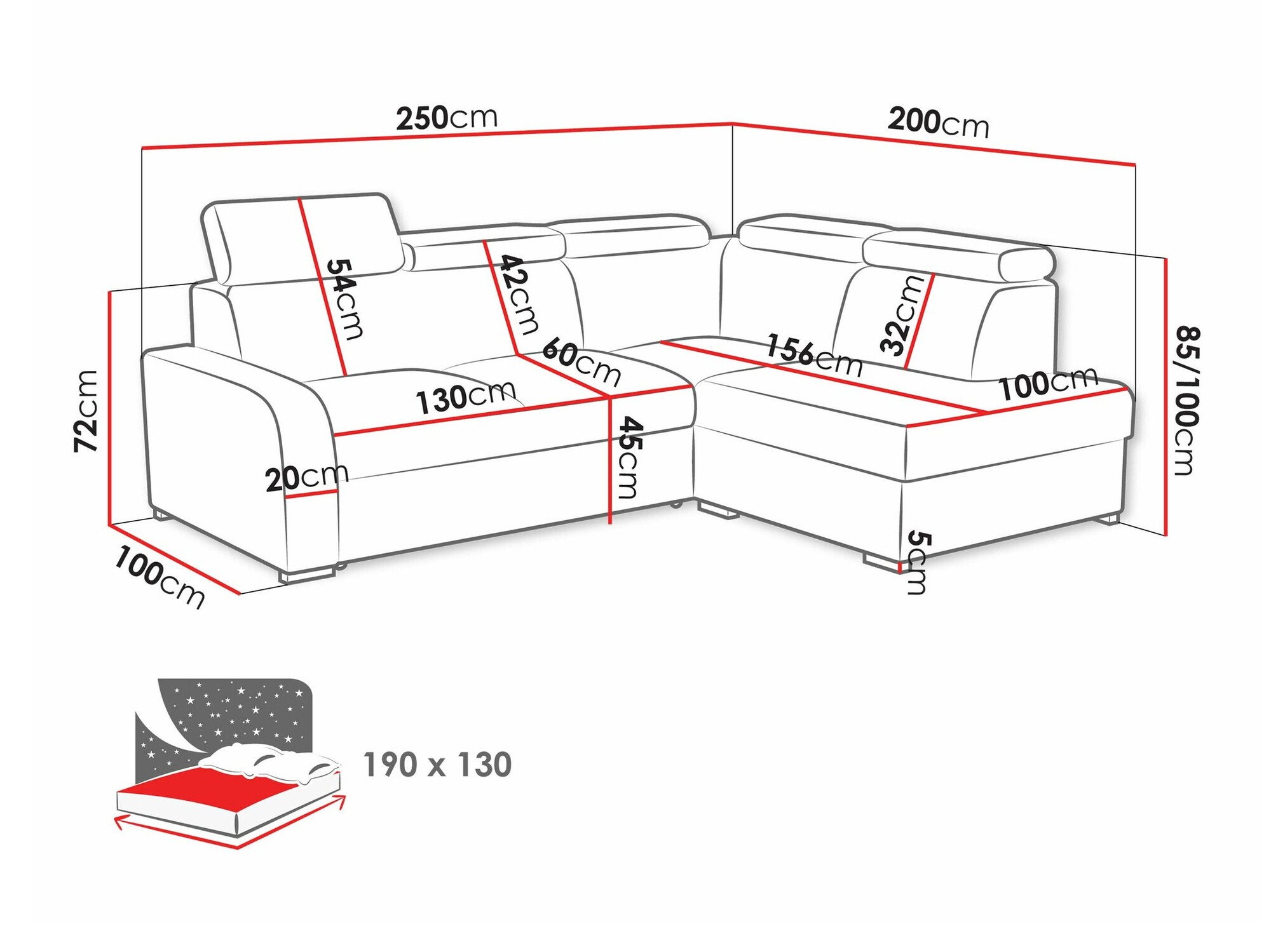 Corner sofa Ovos II (Crown 15)
