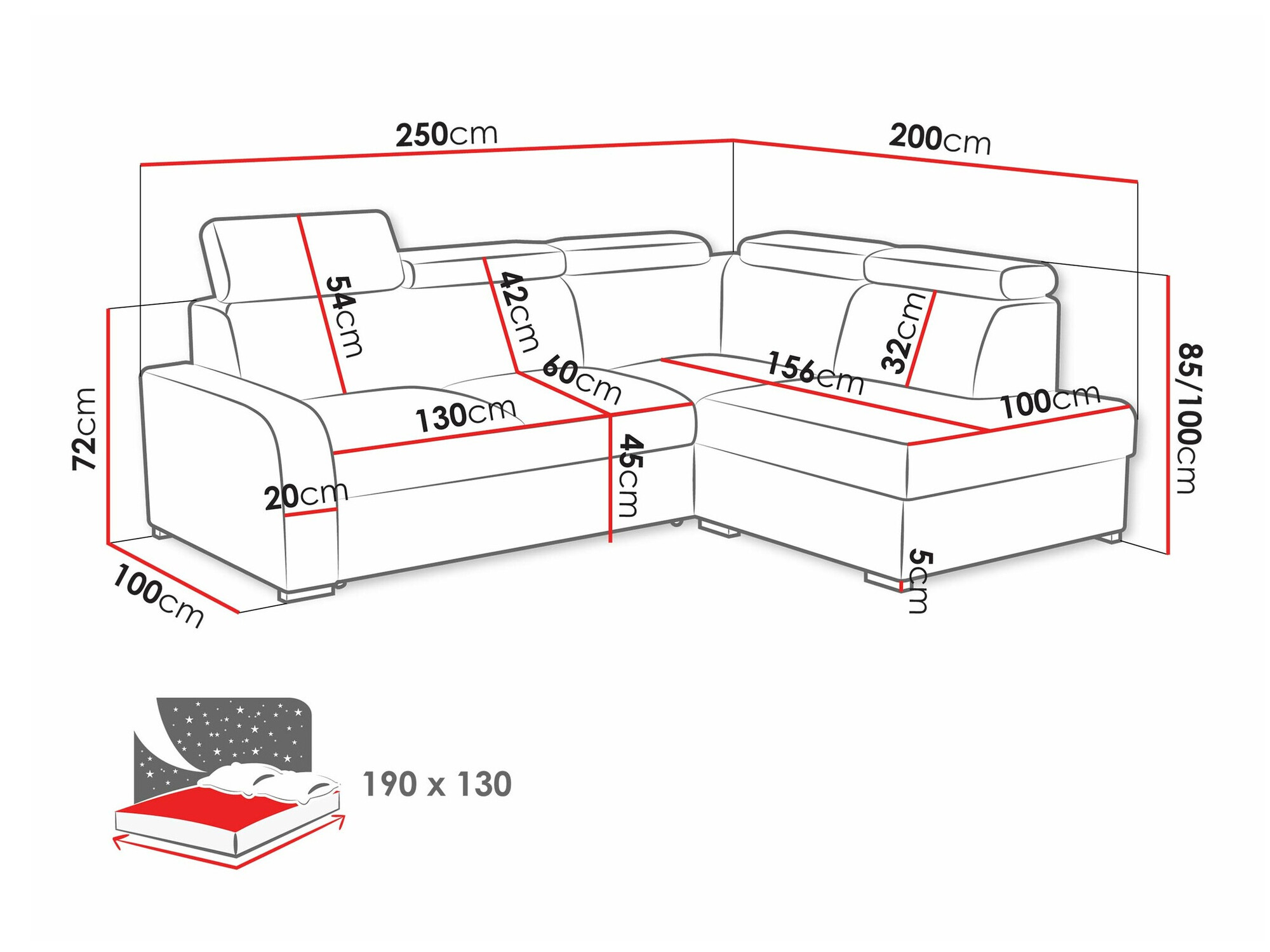 Corner sofa Ovos II (Crown 15)