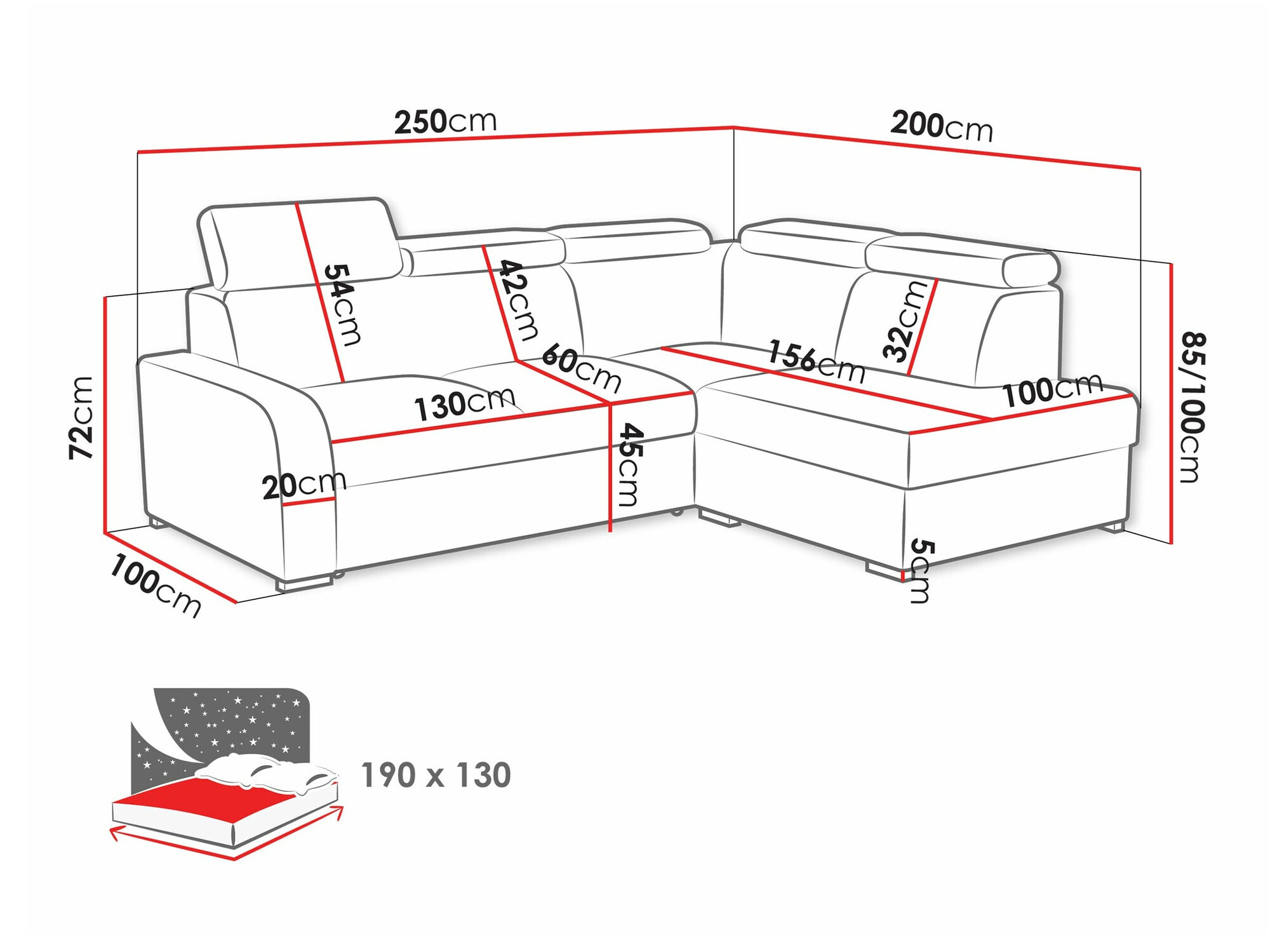 Corner sofa Ovos II (Crown 16)