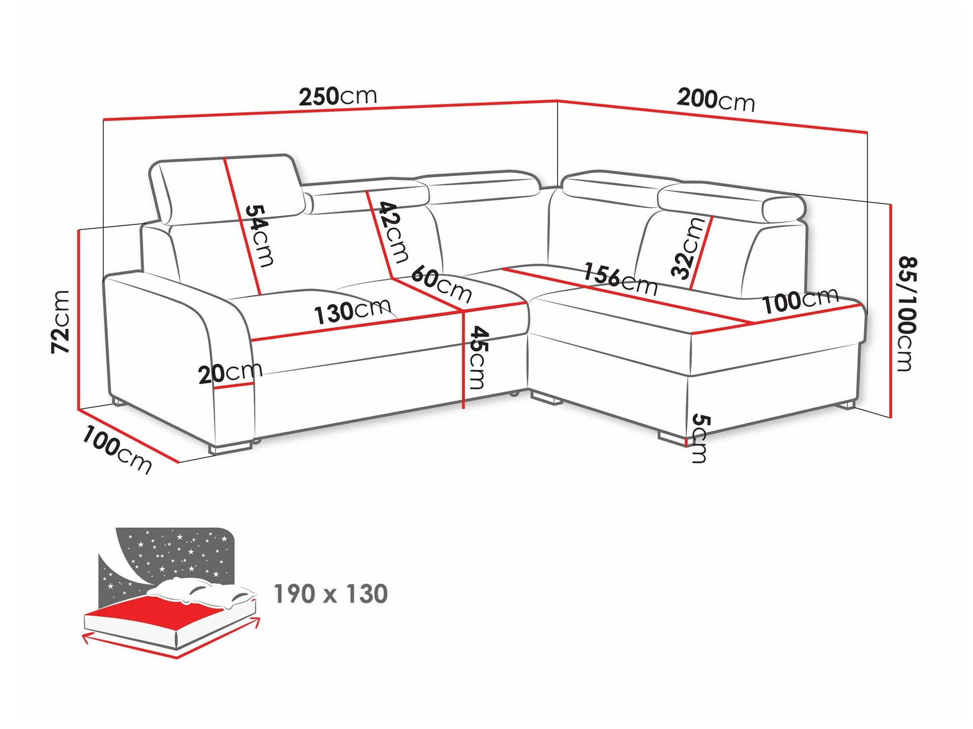 Corner sofa Ovos II (Crown 17)