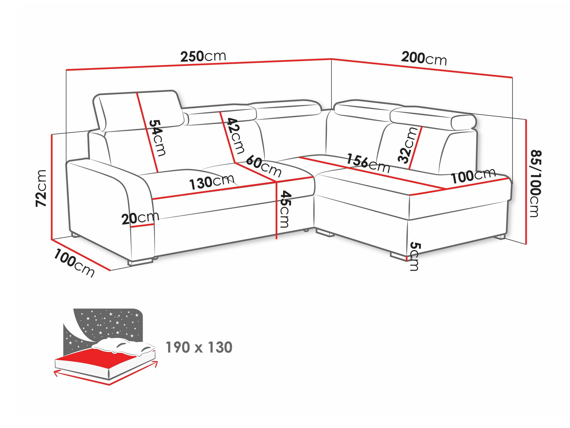 Corner sofa Ovos II (Crown 2)