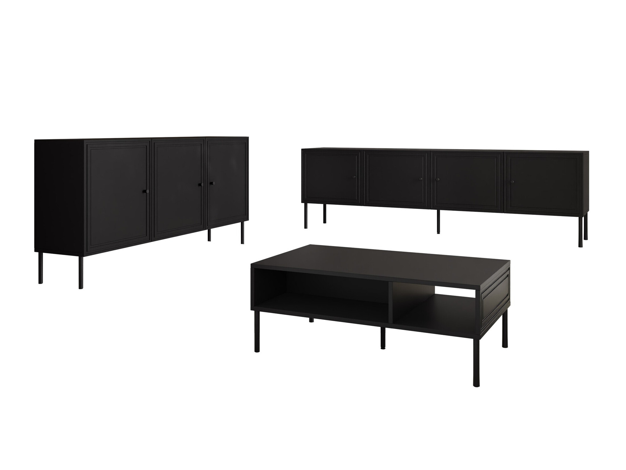 Living room set Celra I (Black)