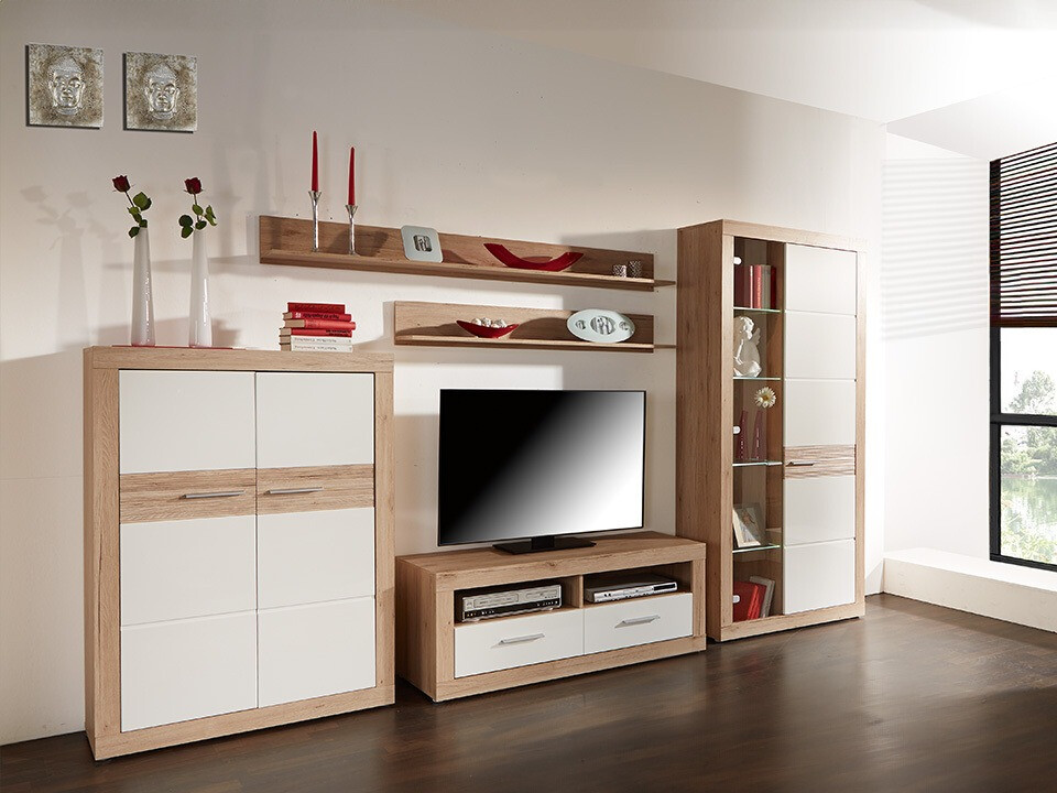 Living room set Romfera 115 (San Remo oak + White)