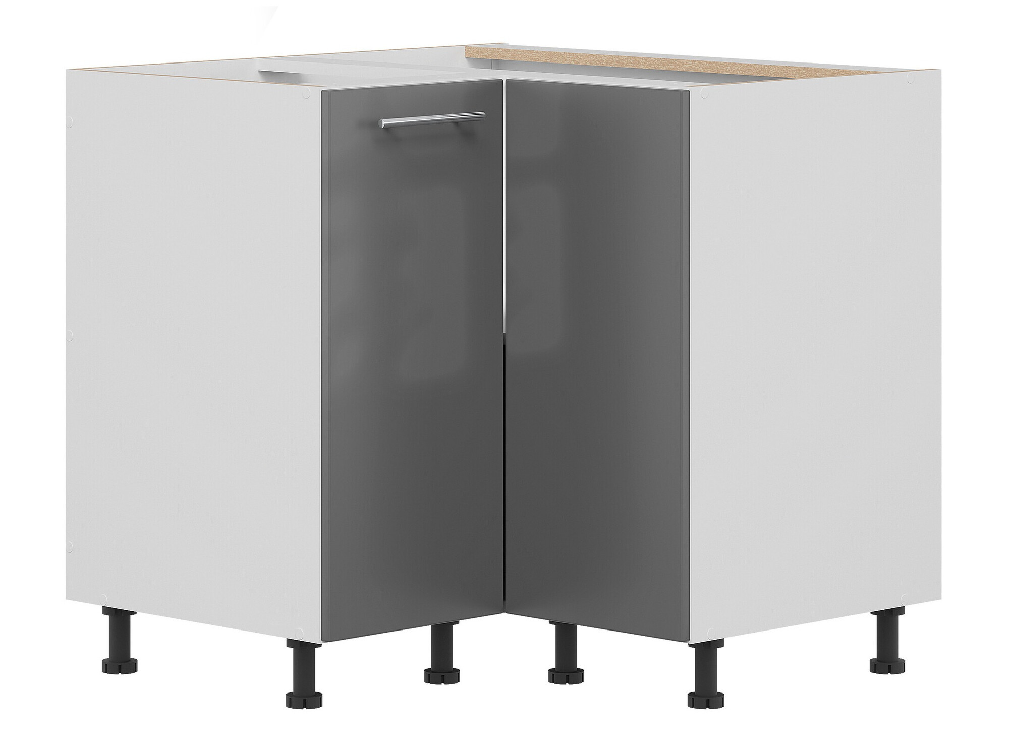 Modular corner cabinet Tiffa Grey 145