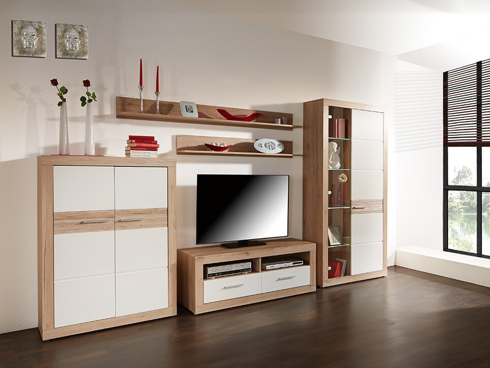 Sideboard Romfera 104 (White + San Remo oak)