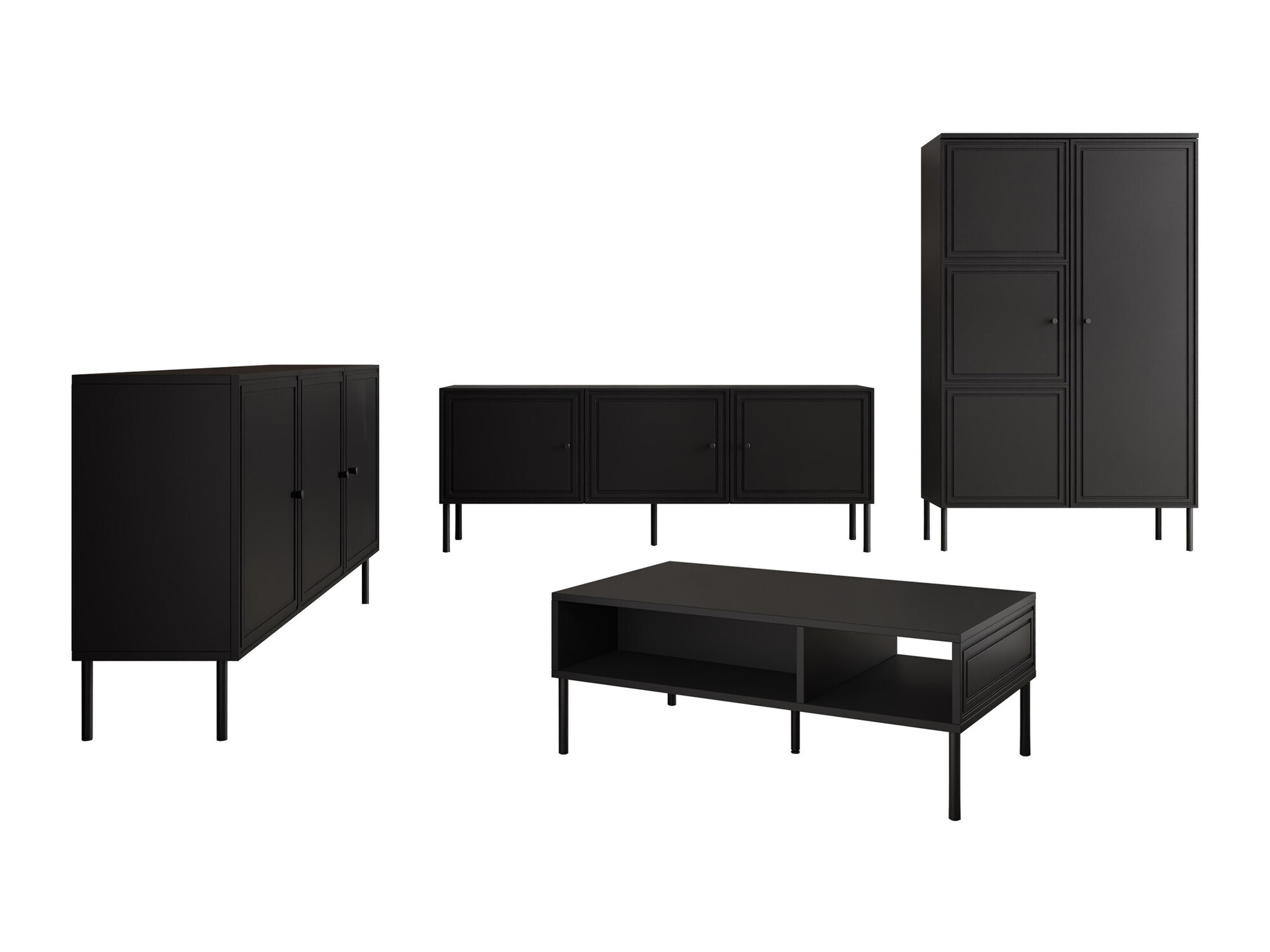 Living room set Celra (Black)