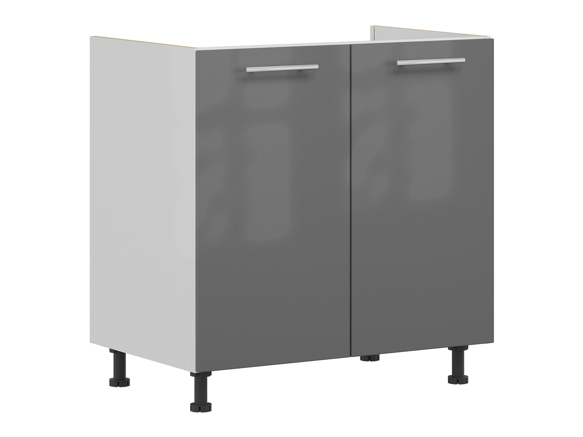 Modular sink cabinet with doors Tiffa Grey 125