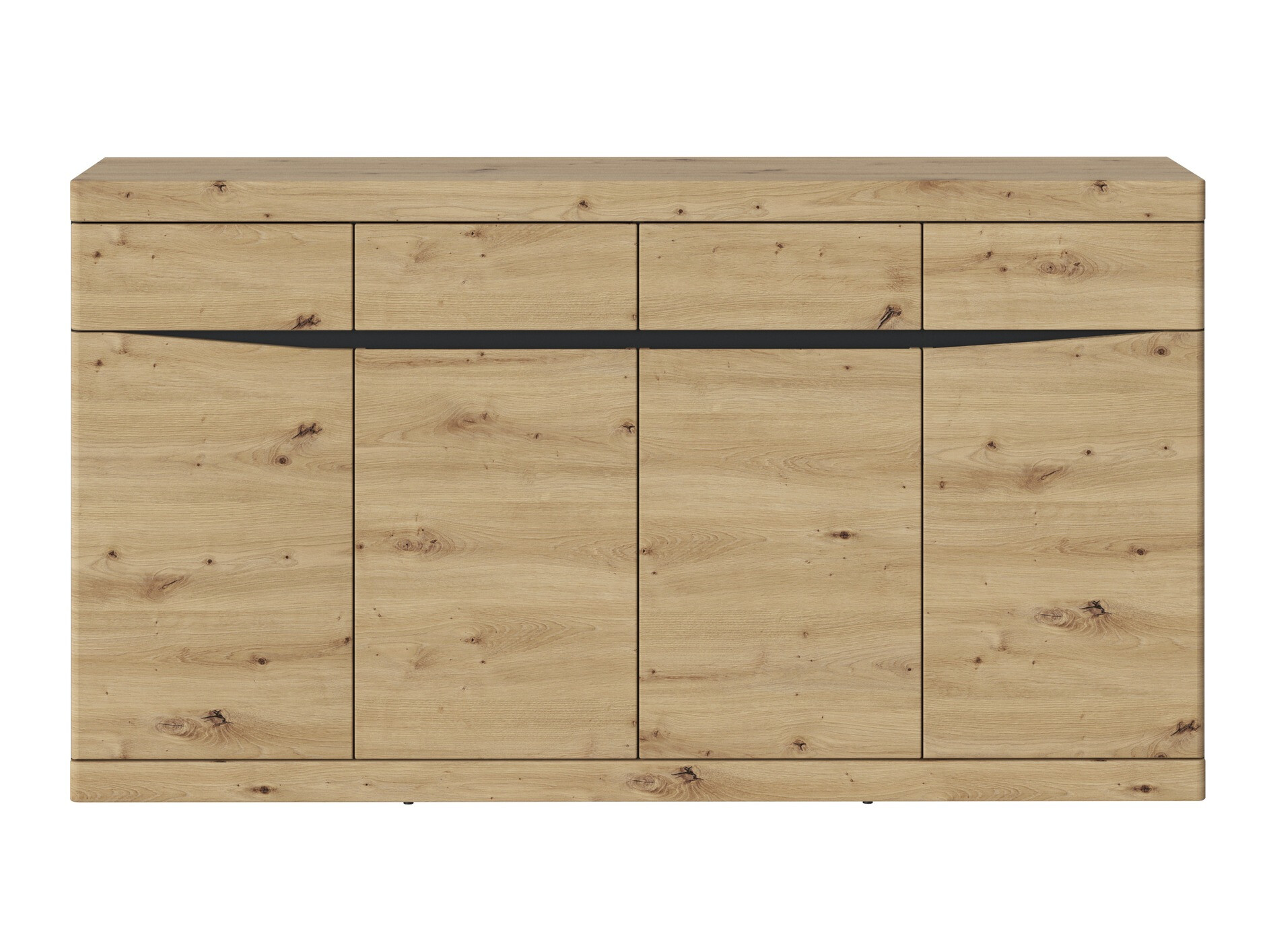 Chest of drawers Venlori 124 (Anthracite + Artisan oak)