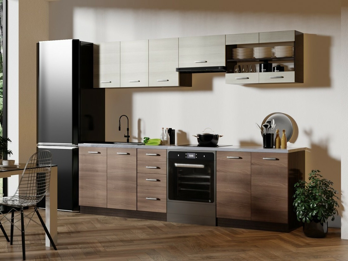 Kitchen set Houston 1138 (Dark oak + Light oak)
