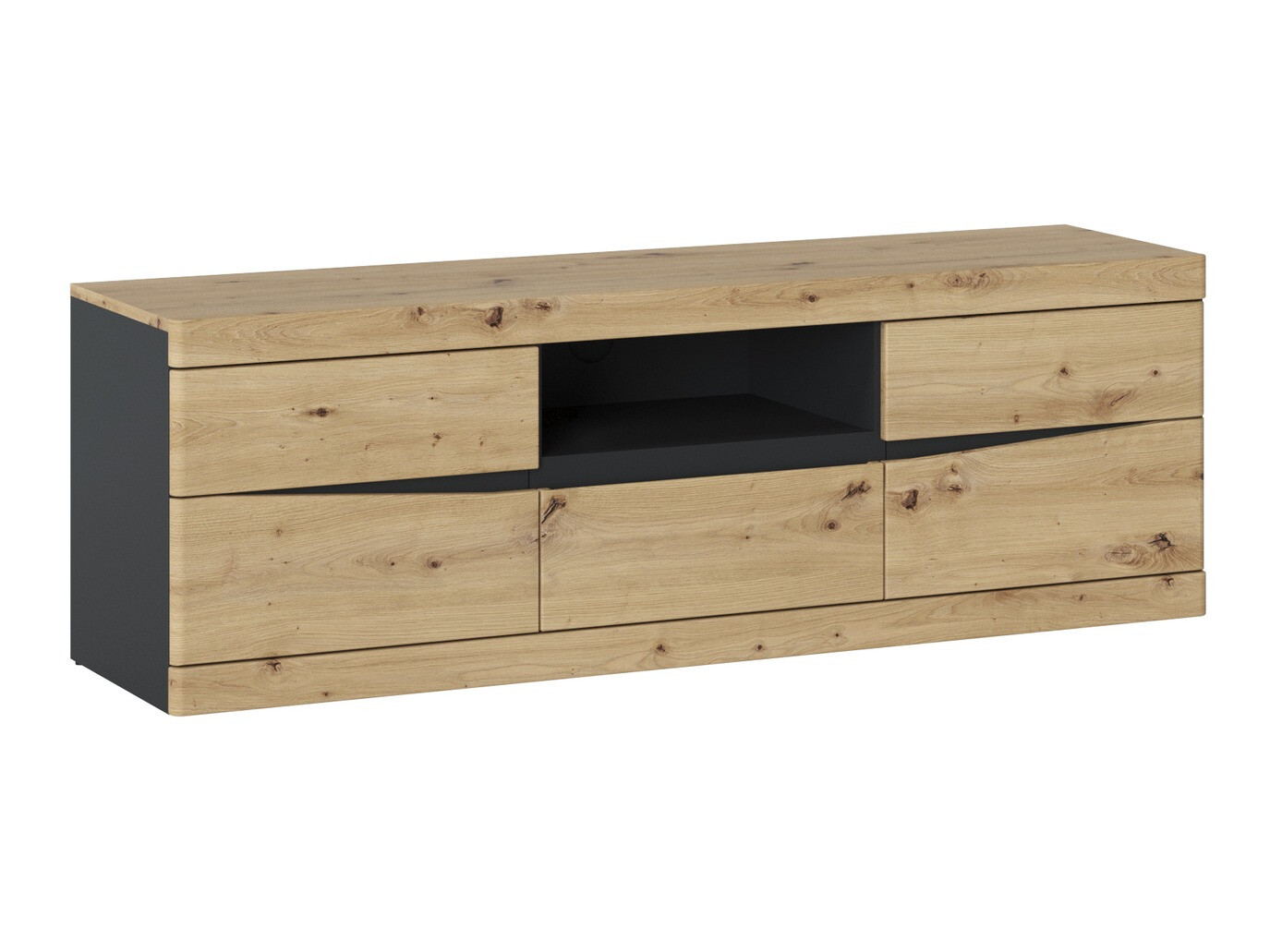 TV stand Venlori 121 (Anthracite + Artisan oak)