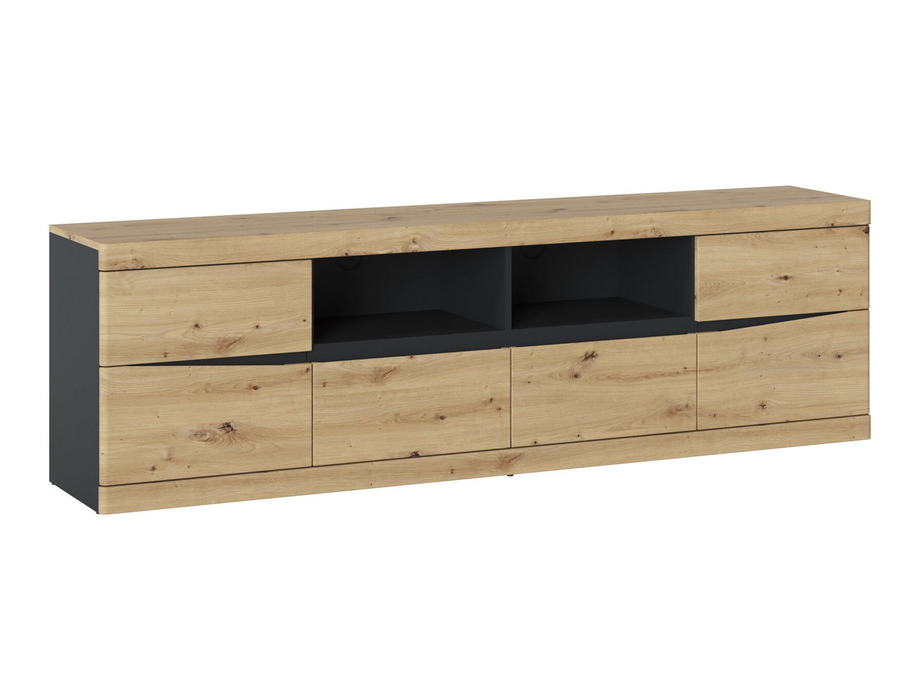 TV stand Venlori 122 (Anthracite + Artisan oak)