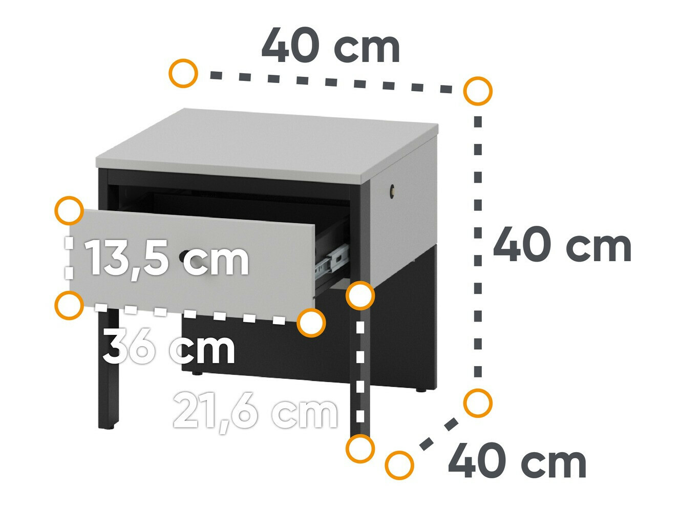 Bedside table Almela 104