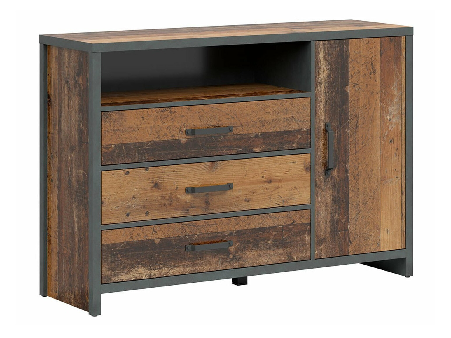 Chest of drawers Belsera 101 (Brown + Matera grey)