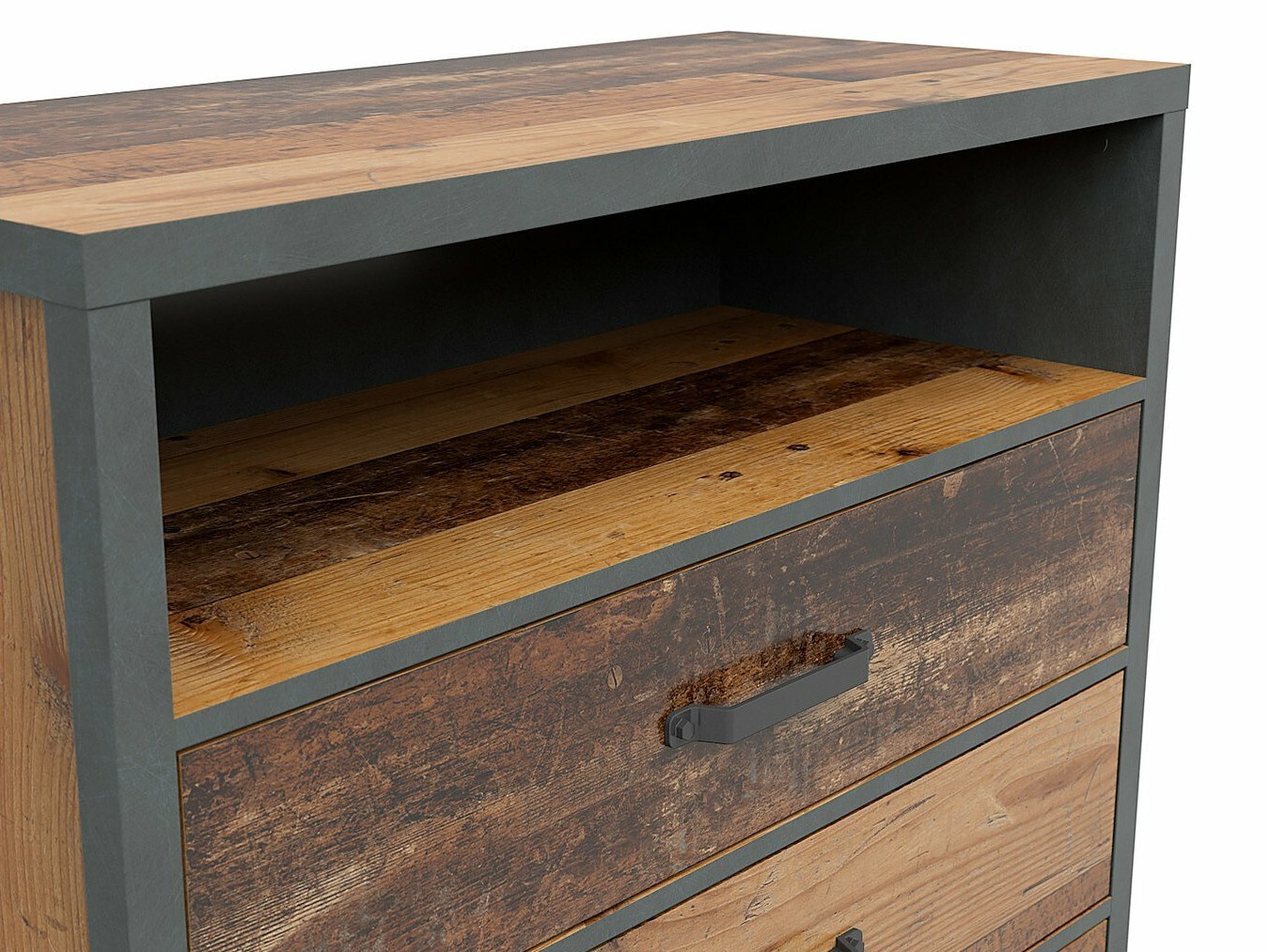 Chest of drawers Belsera 102 (Brown + Matera grey)