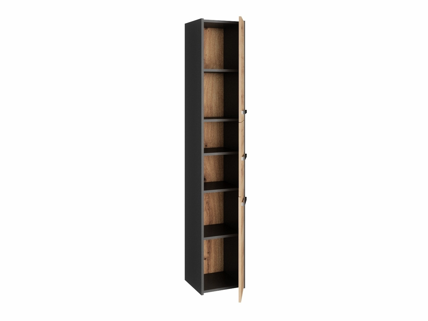 Freestanding bathroom cabinet Mandeville 249 (Anthracite + Artisan oak)