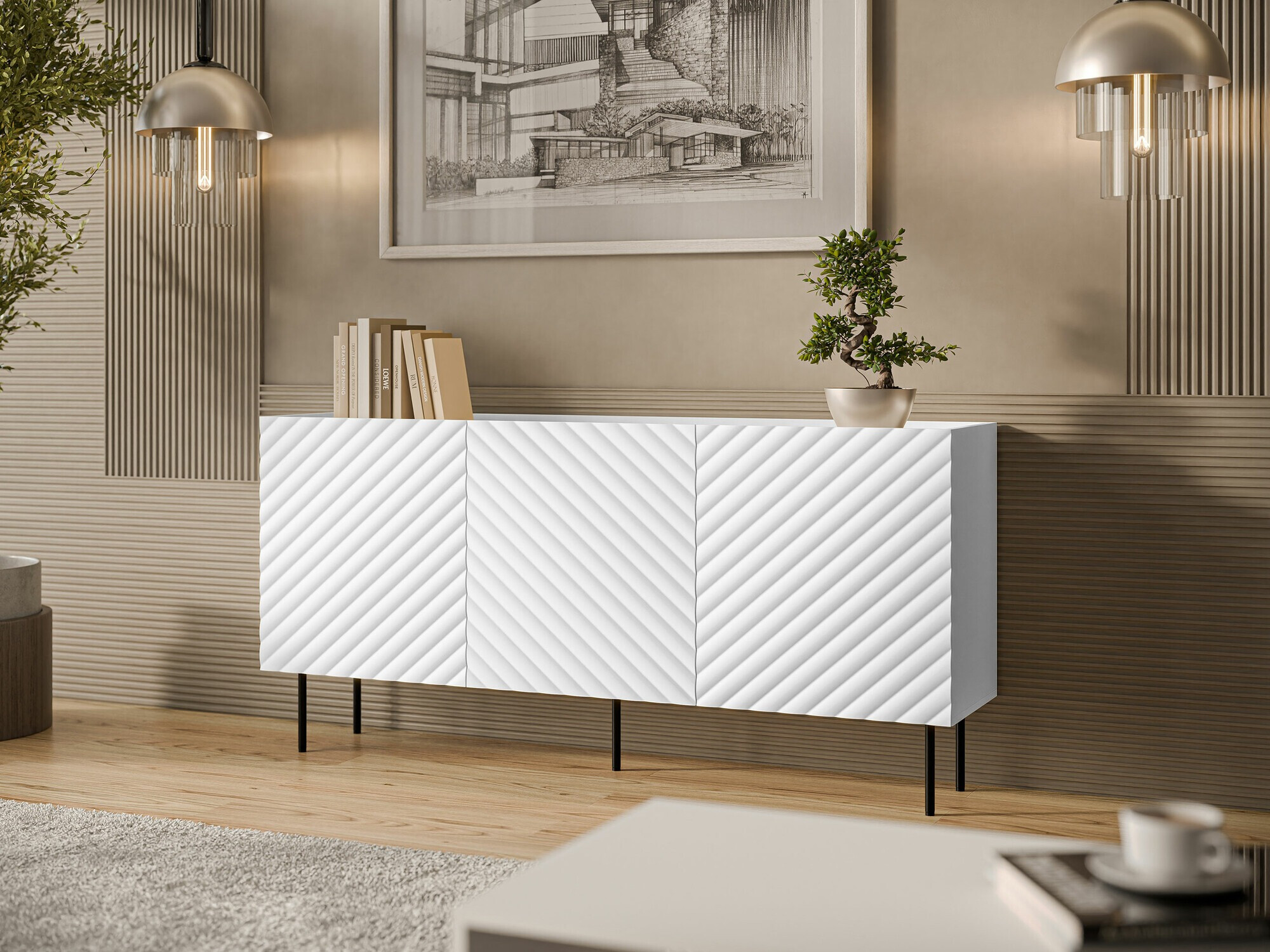 Sideboard Mortali 100 (White)