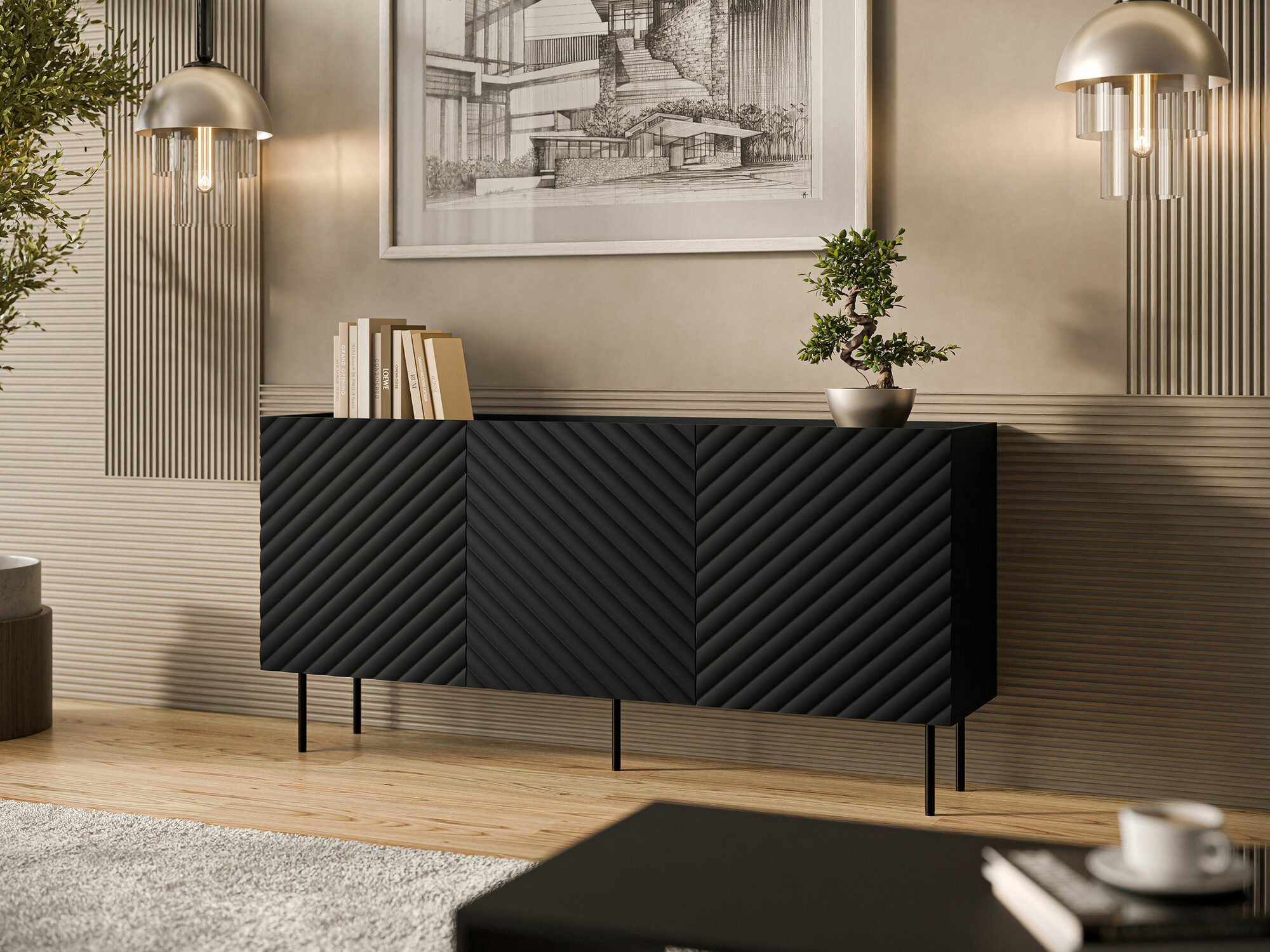Sideboard Sillen (Black)