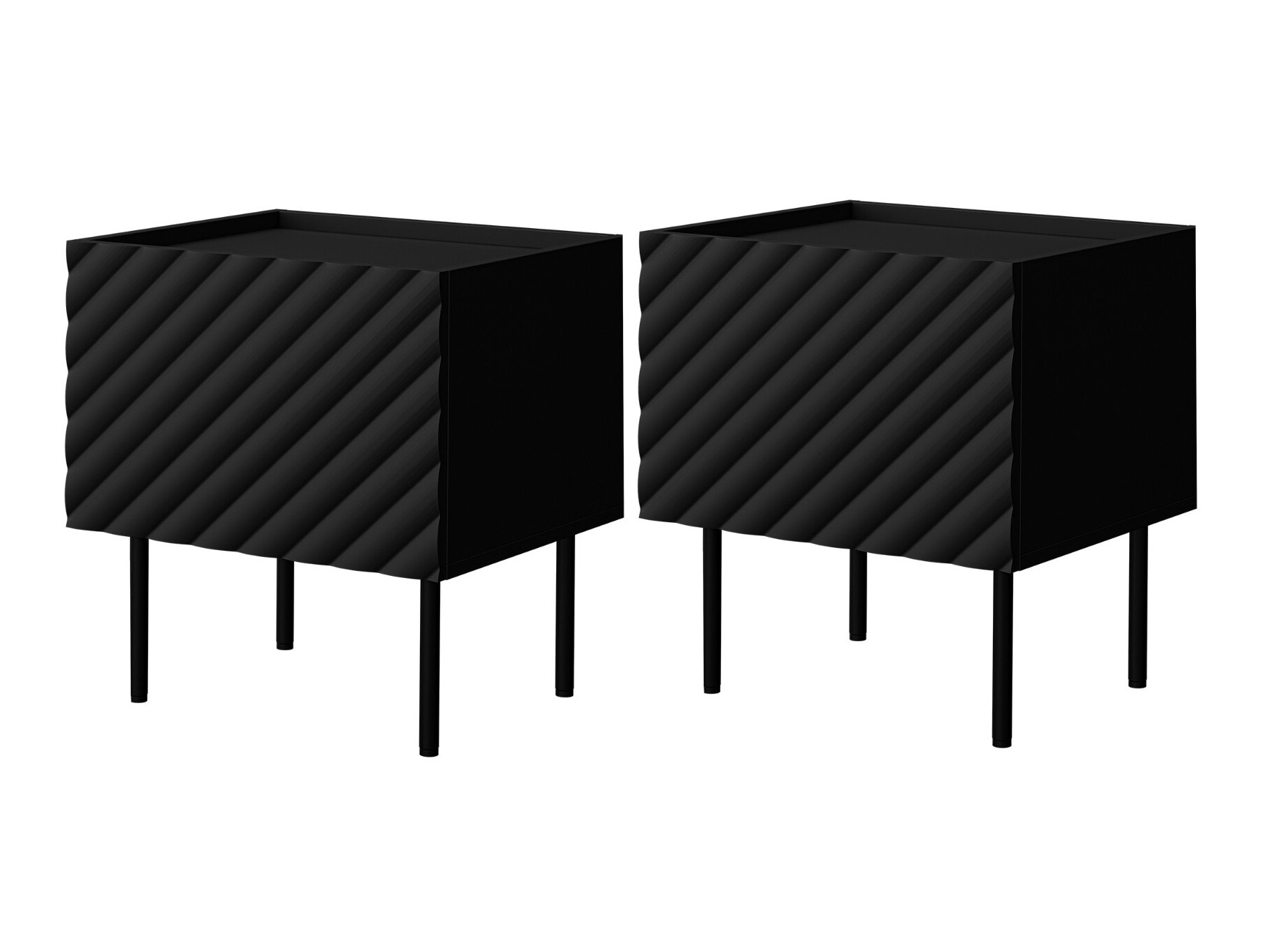 Set of bedside tables Sillen (Black)