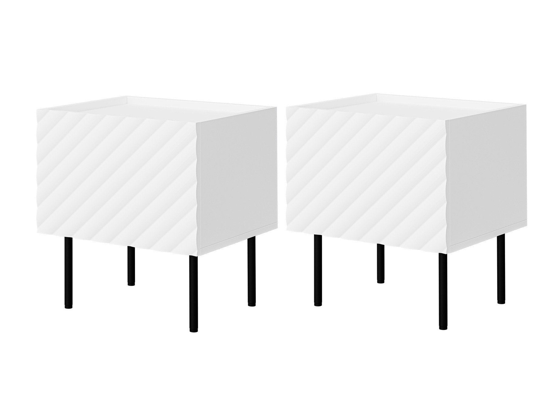 Set of bedside tables Sillen (White)