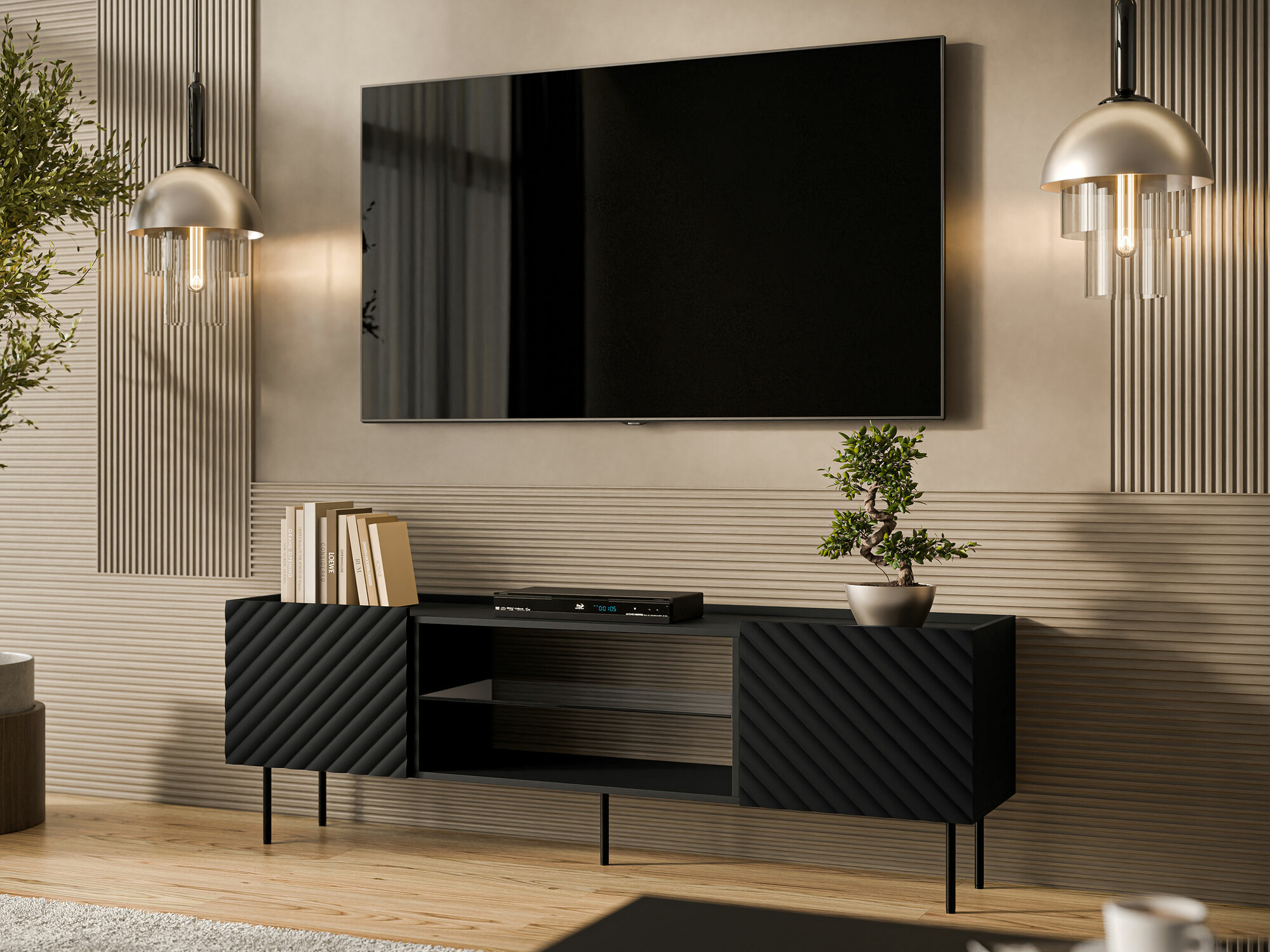 TV stand Mortali 105 (Black)
