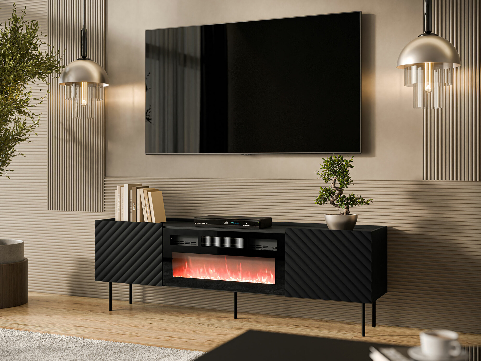TV stand Mortali 106 (Black)