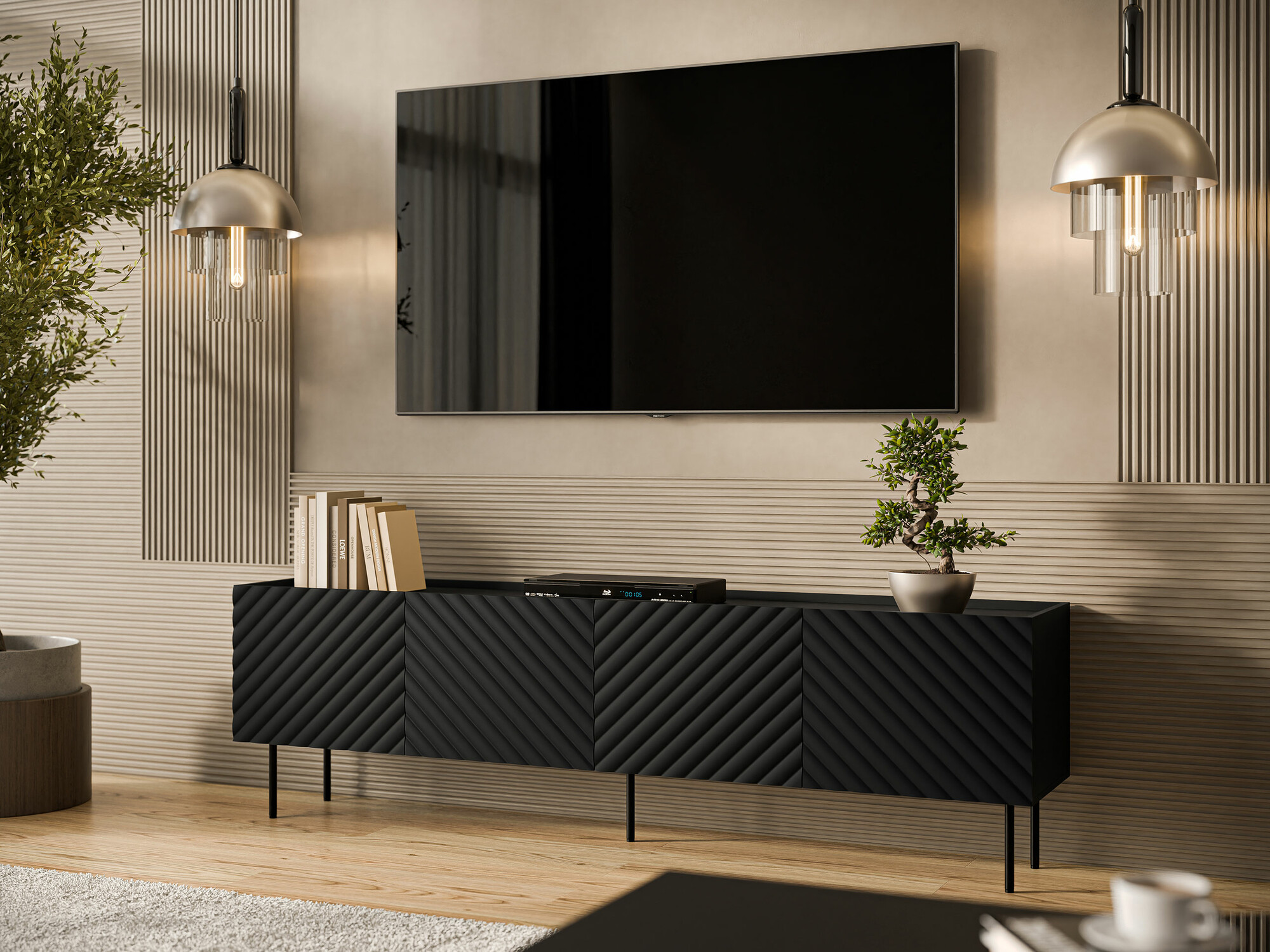 TV stand Sillen I (Black)