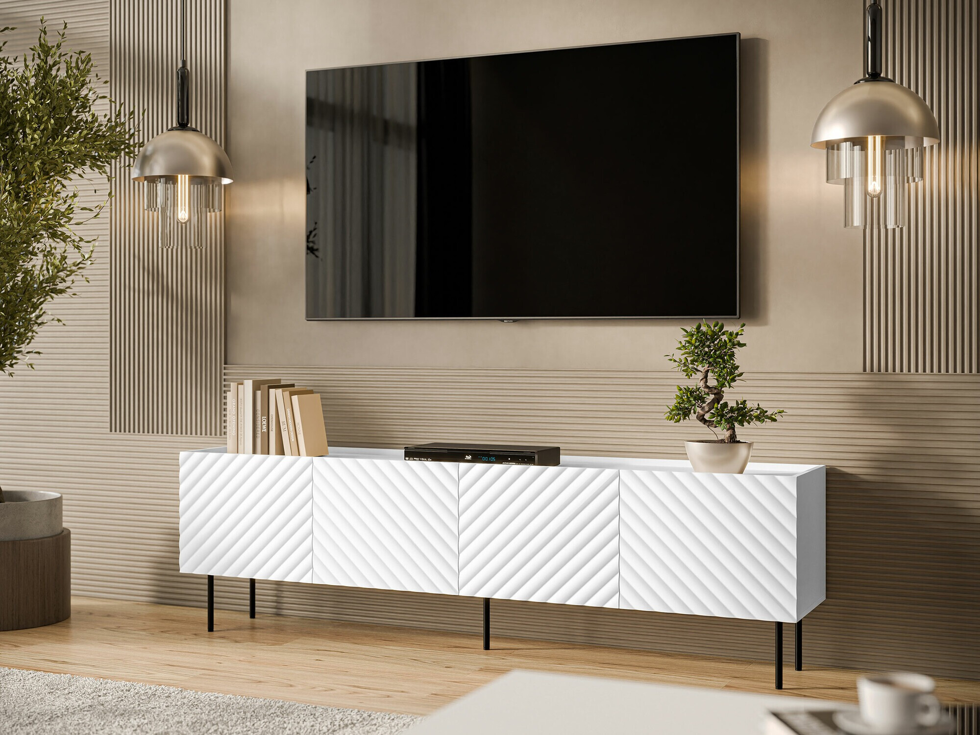 TV stand Sillen I (White)