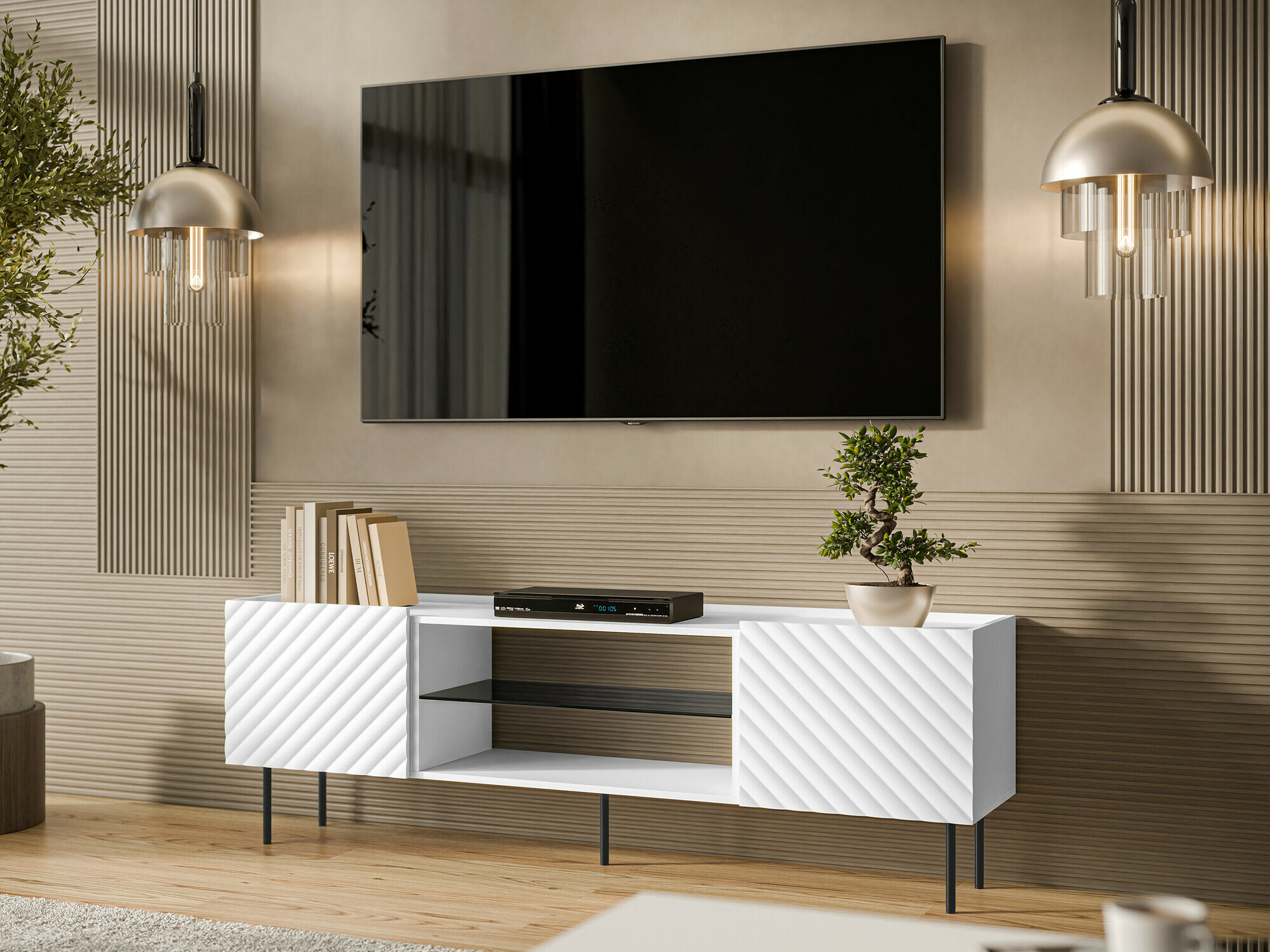 TV stand Sillen II (White)