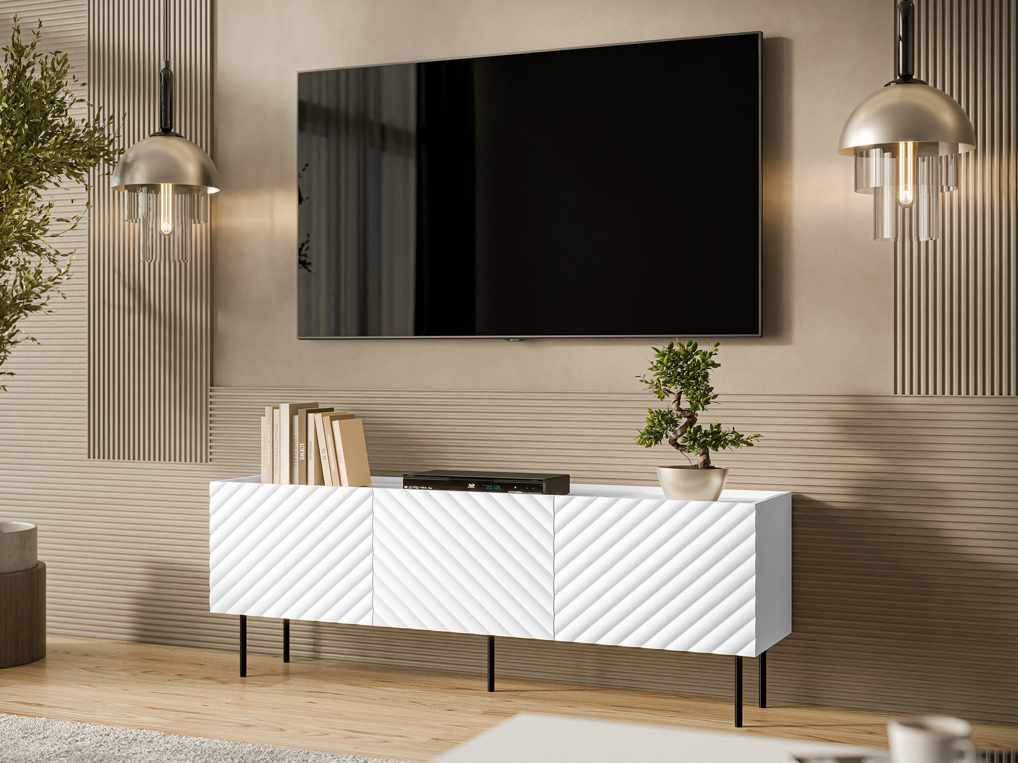 TV stand Sillen (White)
