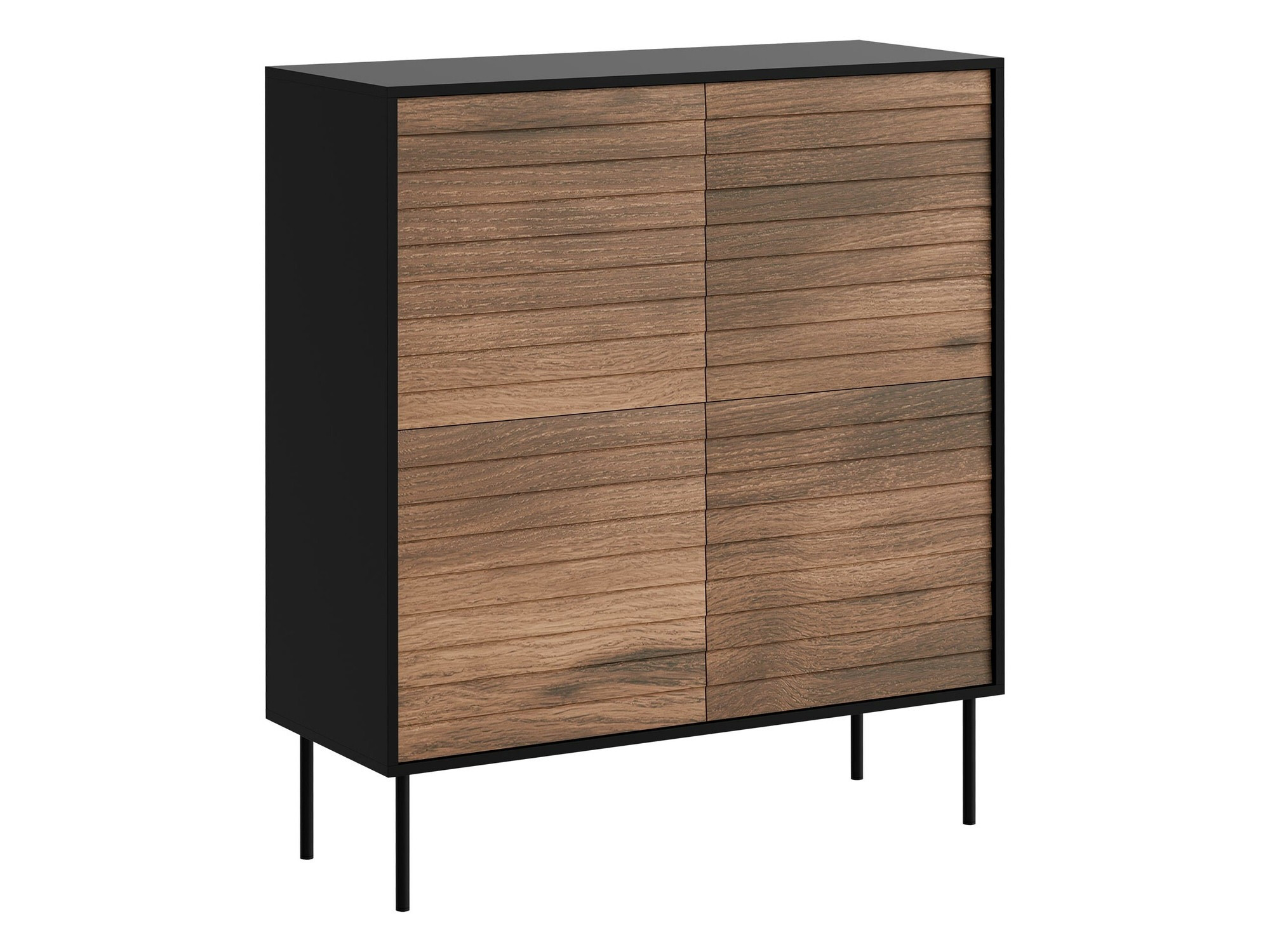 Sideboard Flosoru 100 (Walnut + Black)