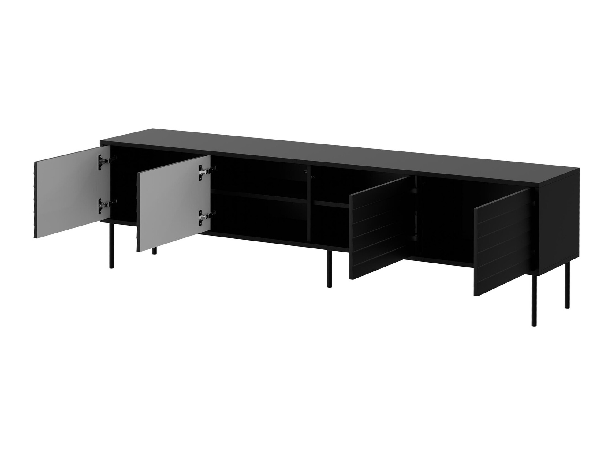 Living room set Flosoru 109 (Walnut + Black)