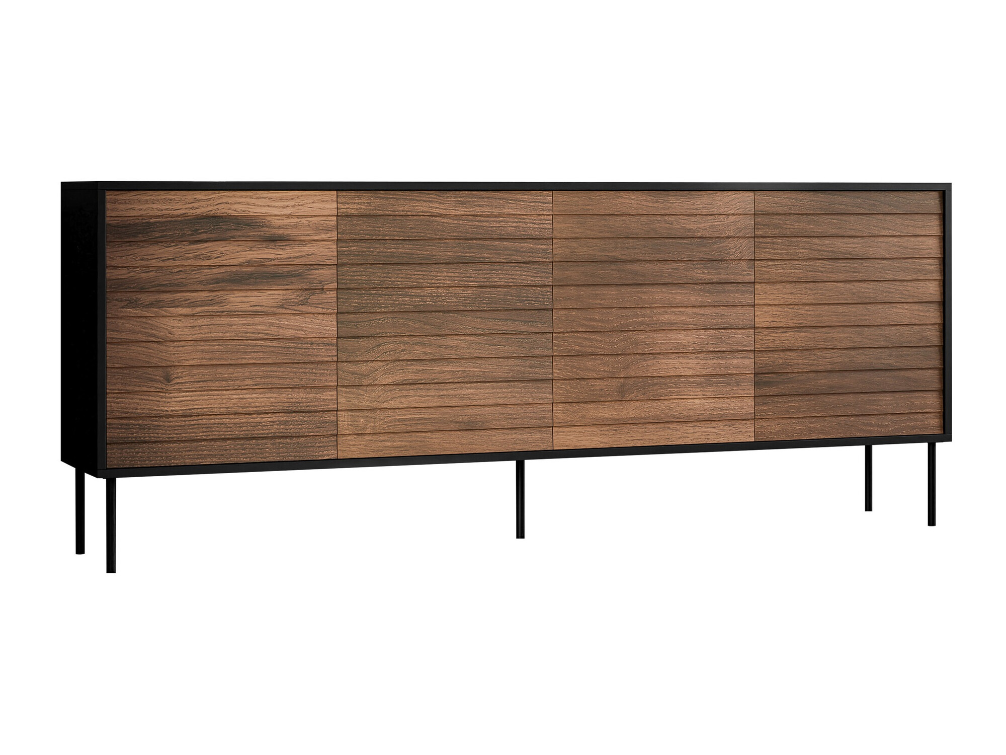 Sideboard Flosoru 102 (Walnut + Black)