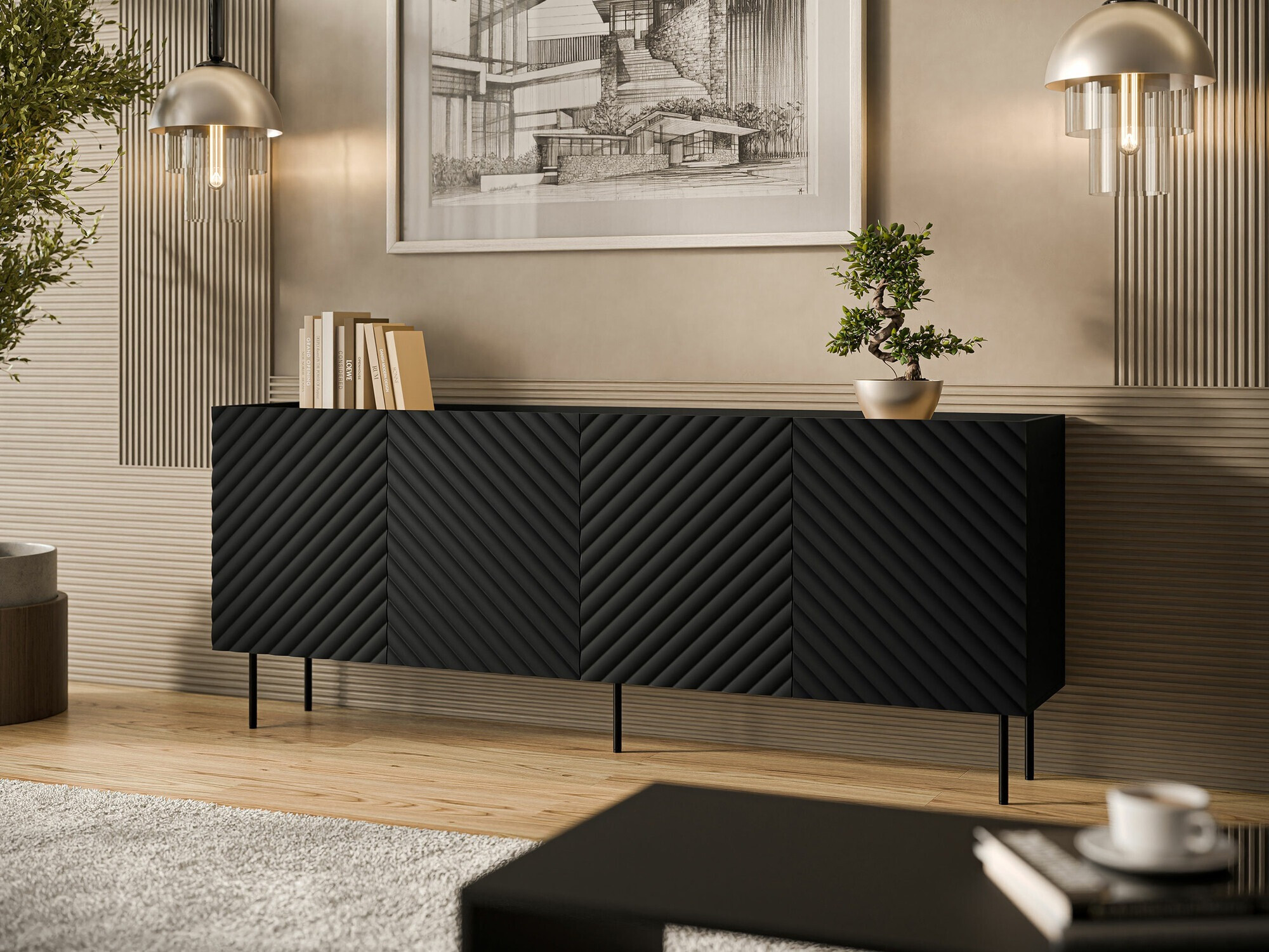 Sideboard Sillen I (Black)
