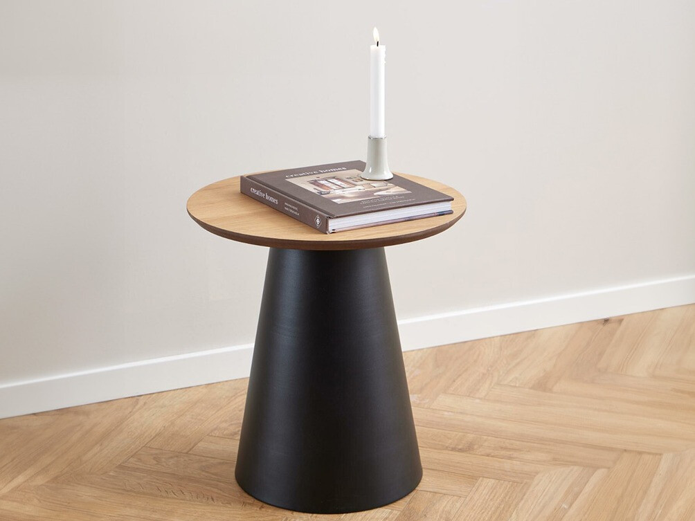 Side table Norsica 950 (Black + Oak)