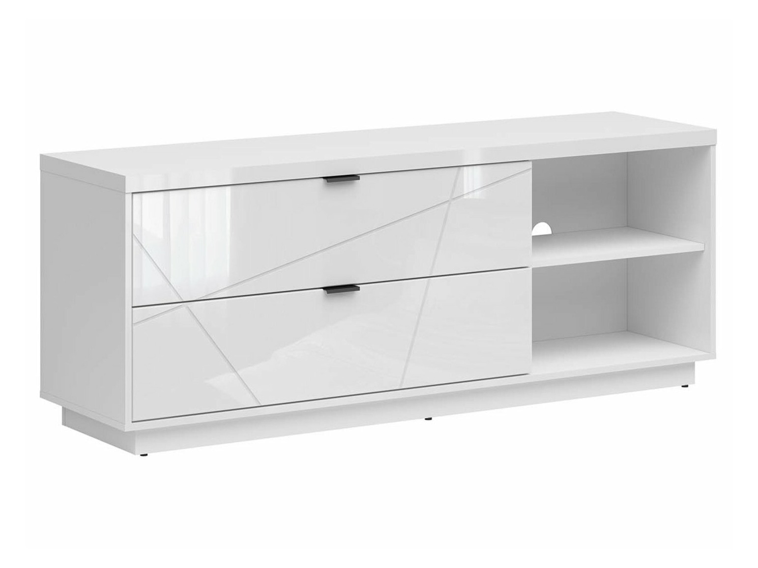 TV stand Fivale 104 (Glossy white + White)