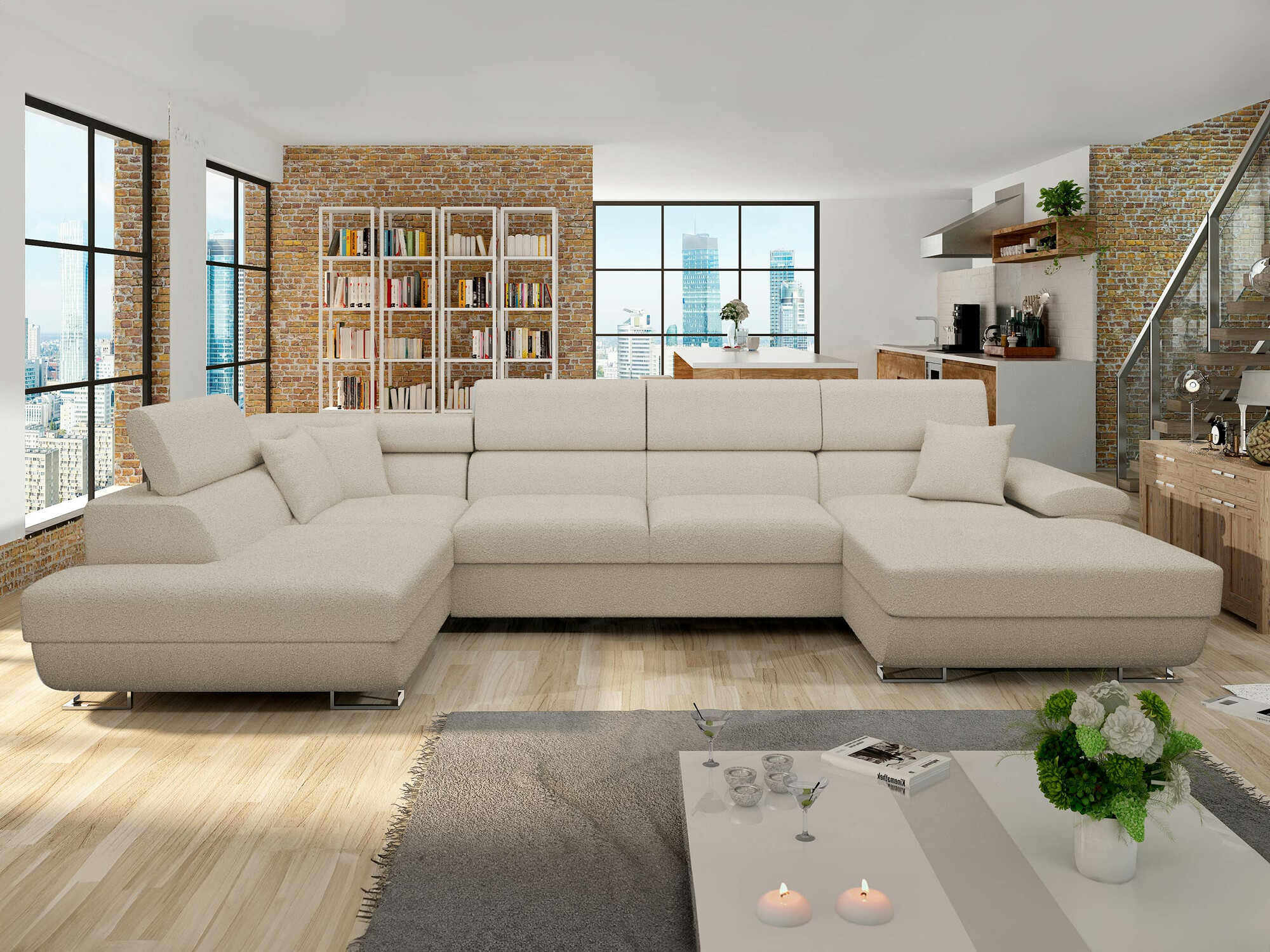Corner sofa Comfivo Ruta V (Abriamo 03)