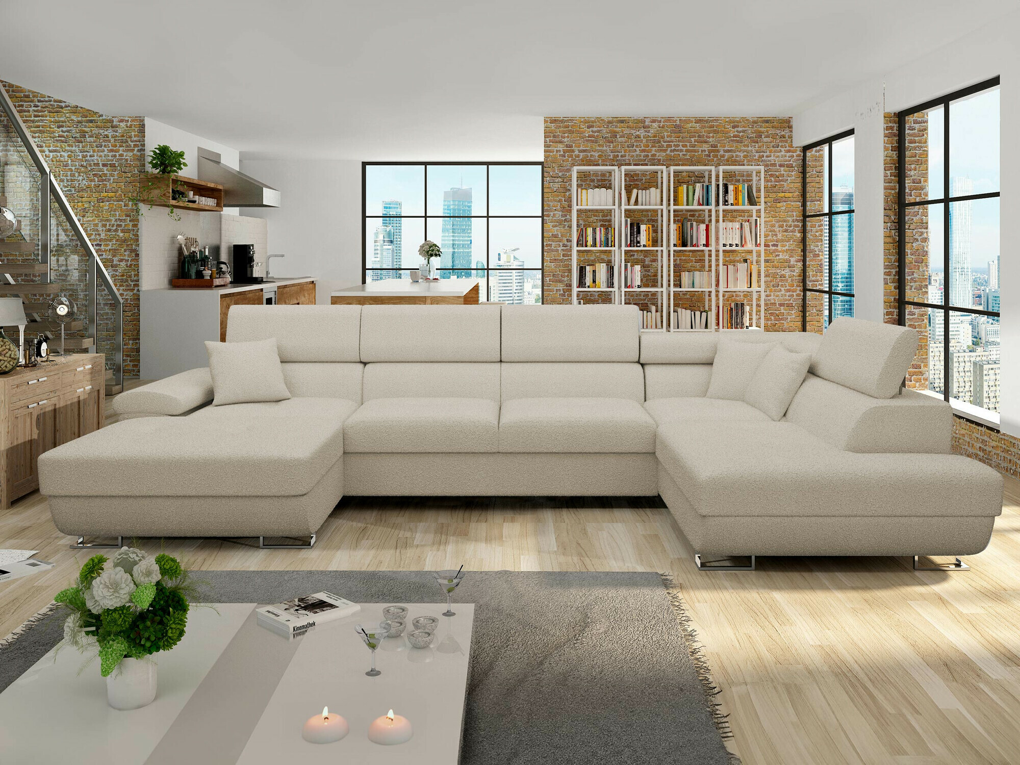 Corner sofa Comfivo Ruta V (Abriamo 03)