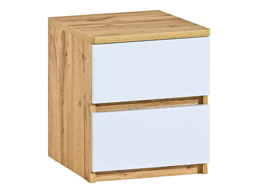 Bedside table Evaropha 109 (Wotan Oak + White)