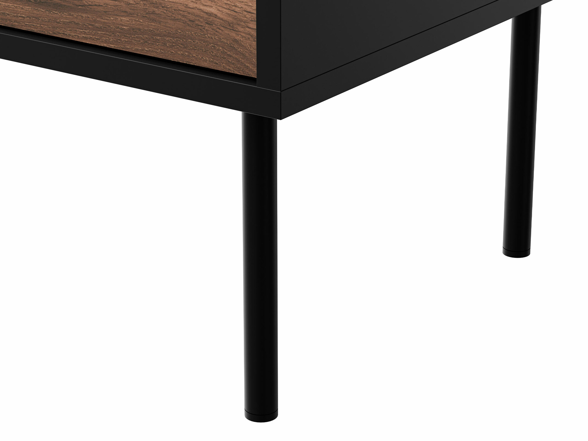 TV stand Flosoru 105 (Walnut + Black)