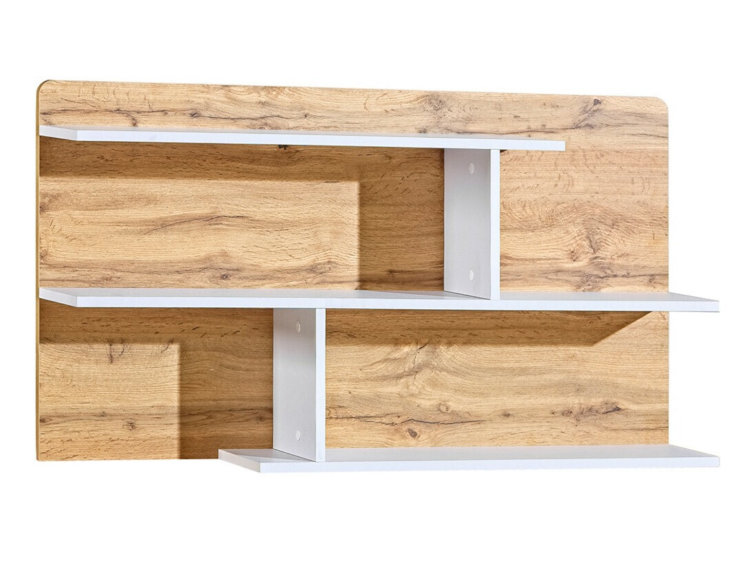 Wall shelf Evaropha 111 (Wotan Oak + White)