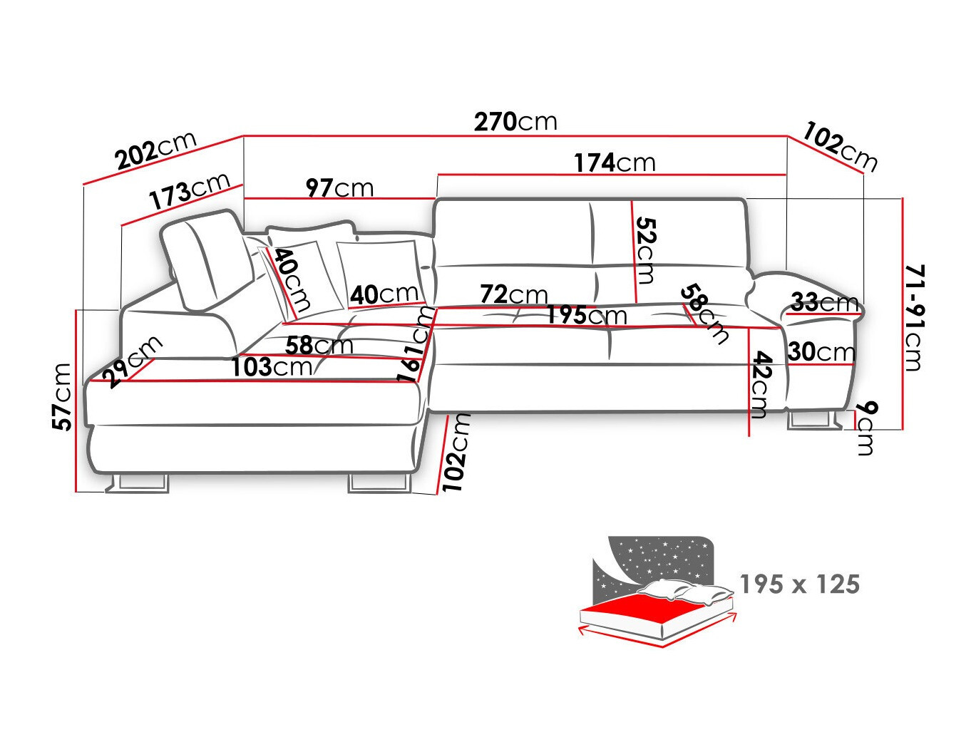 Corner sofa Comfivo Ruta VII (Abriamo 03)
