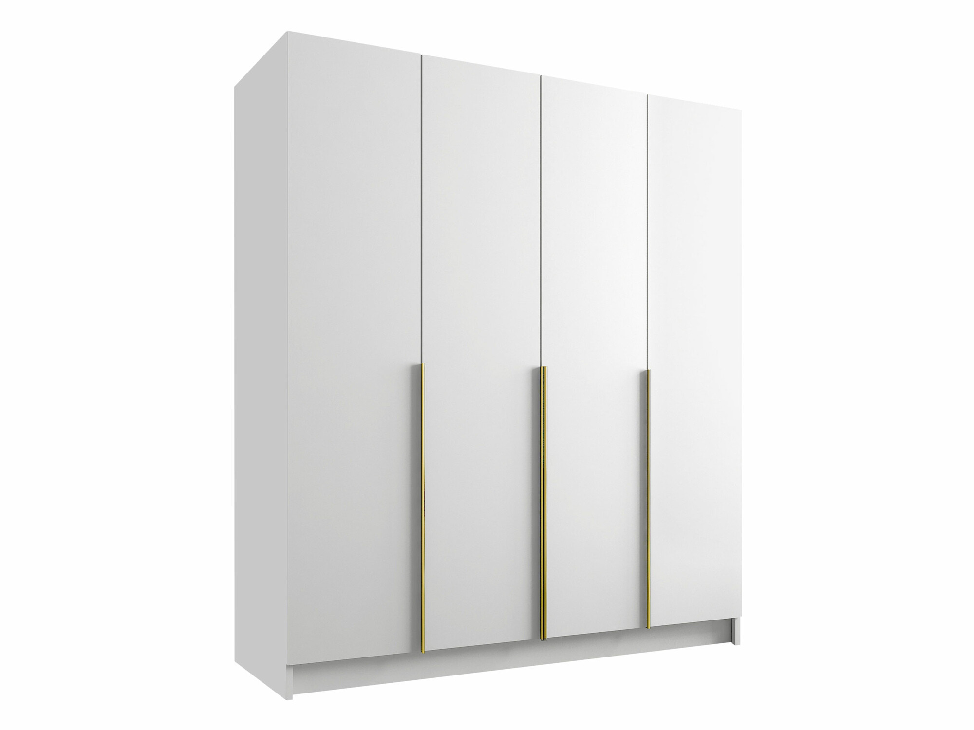 Wardrobe Closico Navor I (White + Golden)