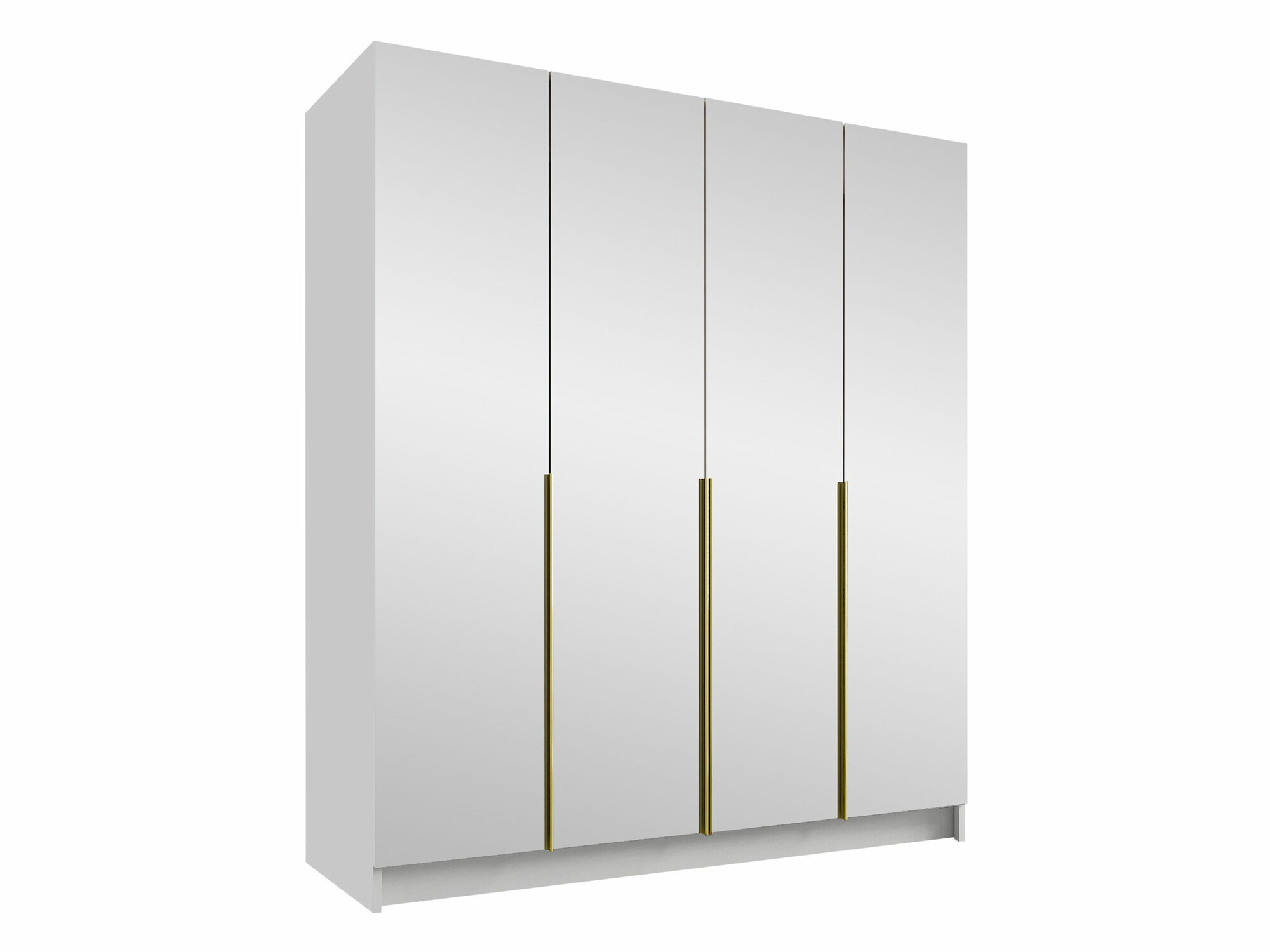 Wardrobe Closico Navor III (White + Golden)